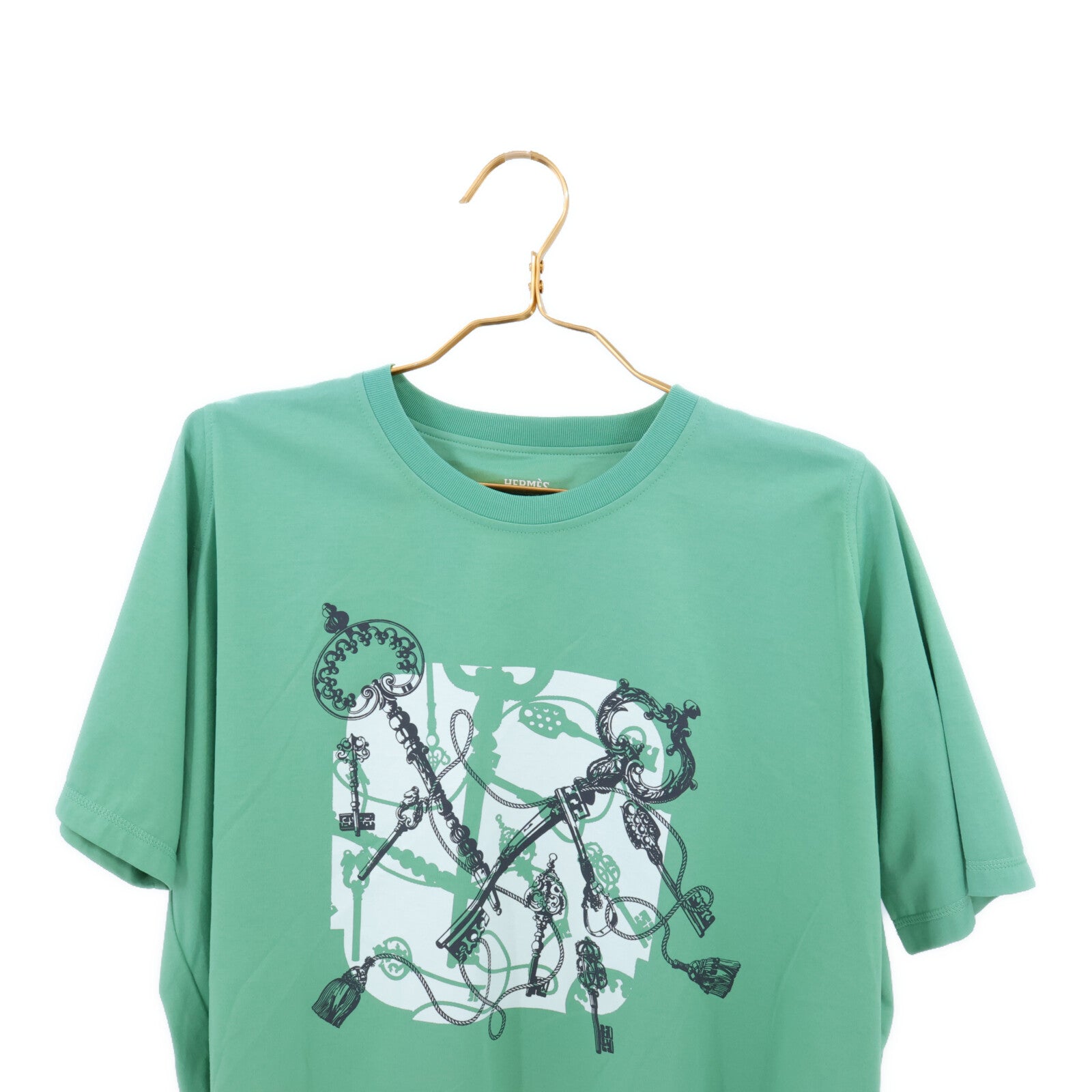 HERMES Cartouche Leclere Cropped Short T-Shirt上衣