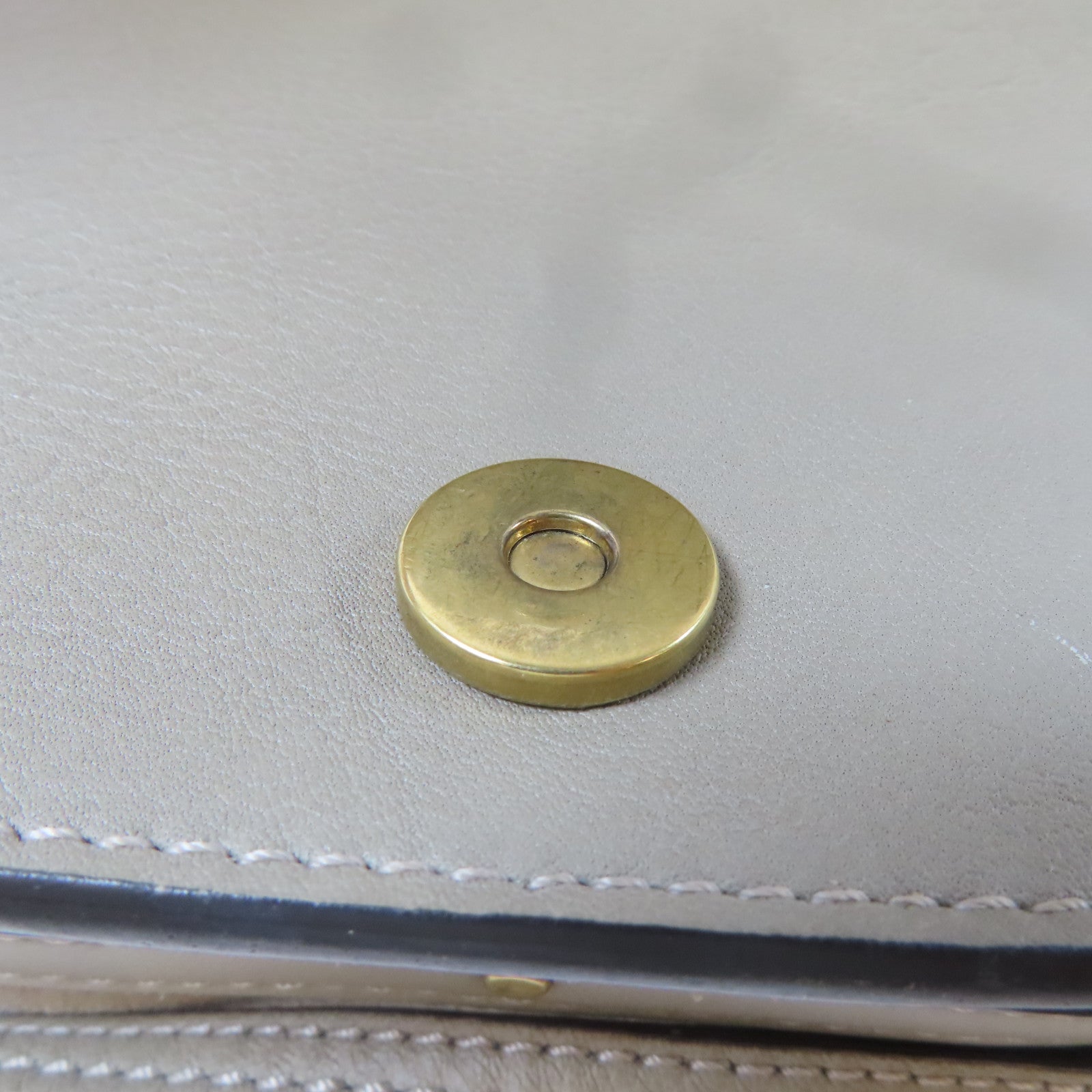 Chloe 牛皮皮革Nile Bag金扣手挽肩背兩用袋啡色