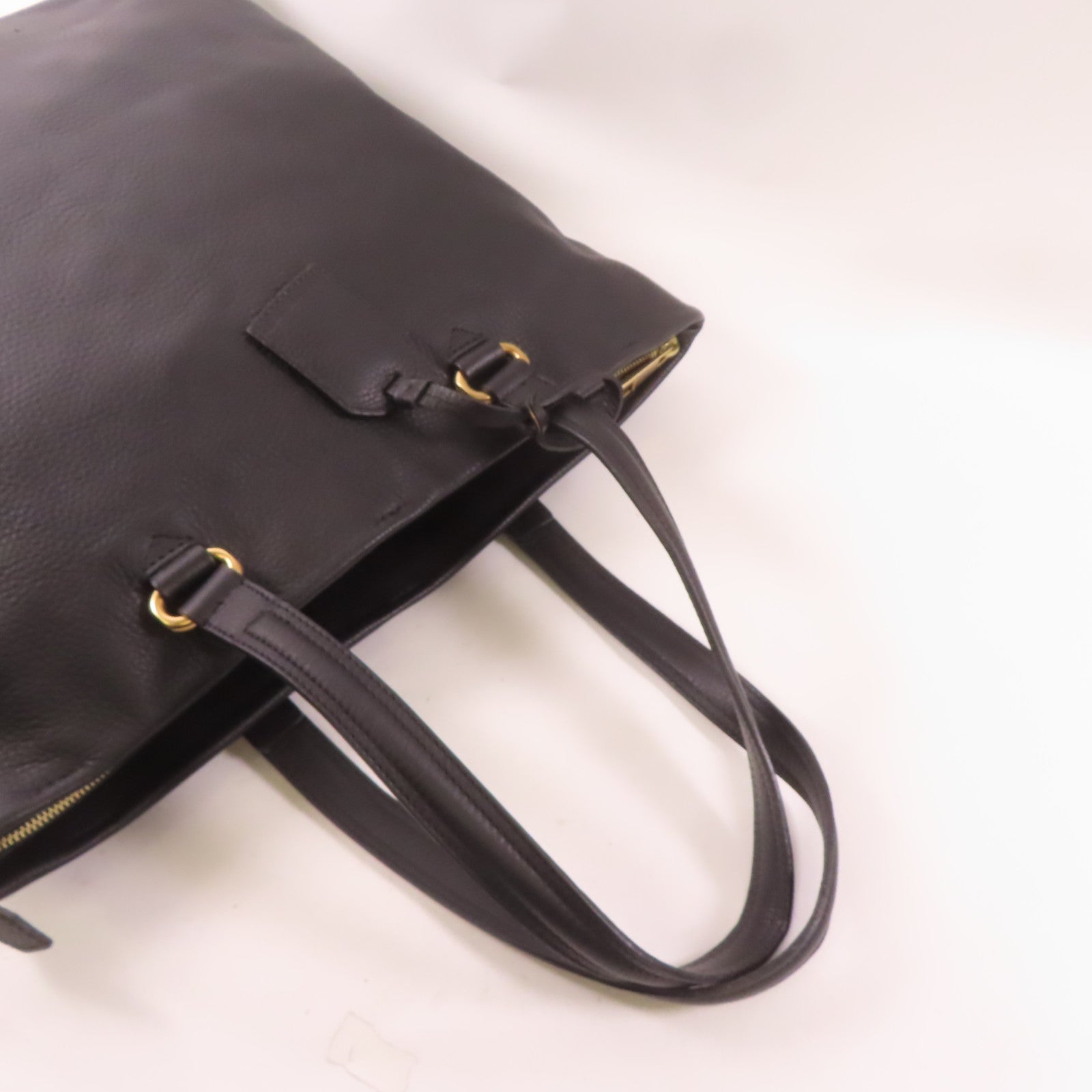 SELECTION 牛皮皮革Emporio Armani Shoulder Bag金扣肩背袋黑色