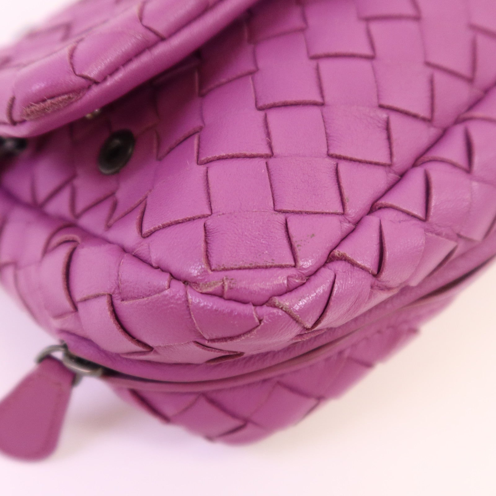 BOTTEGA VENETA 織紋皮革Chain Shoulder Bag鏈帶肩背袋