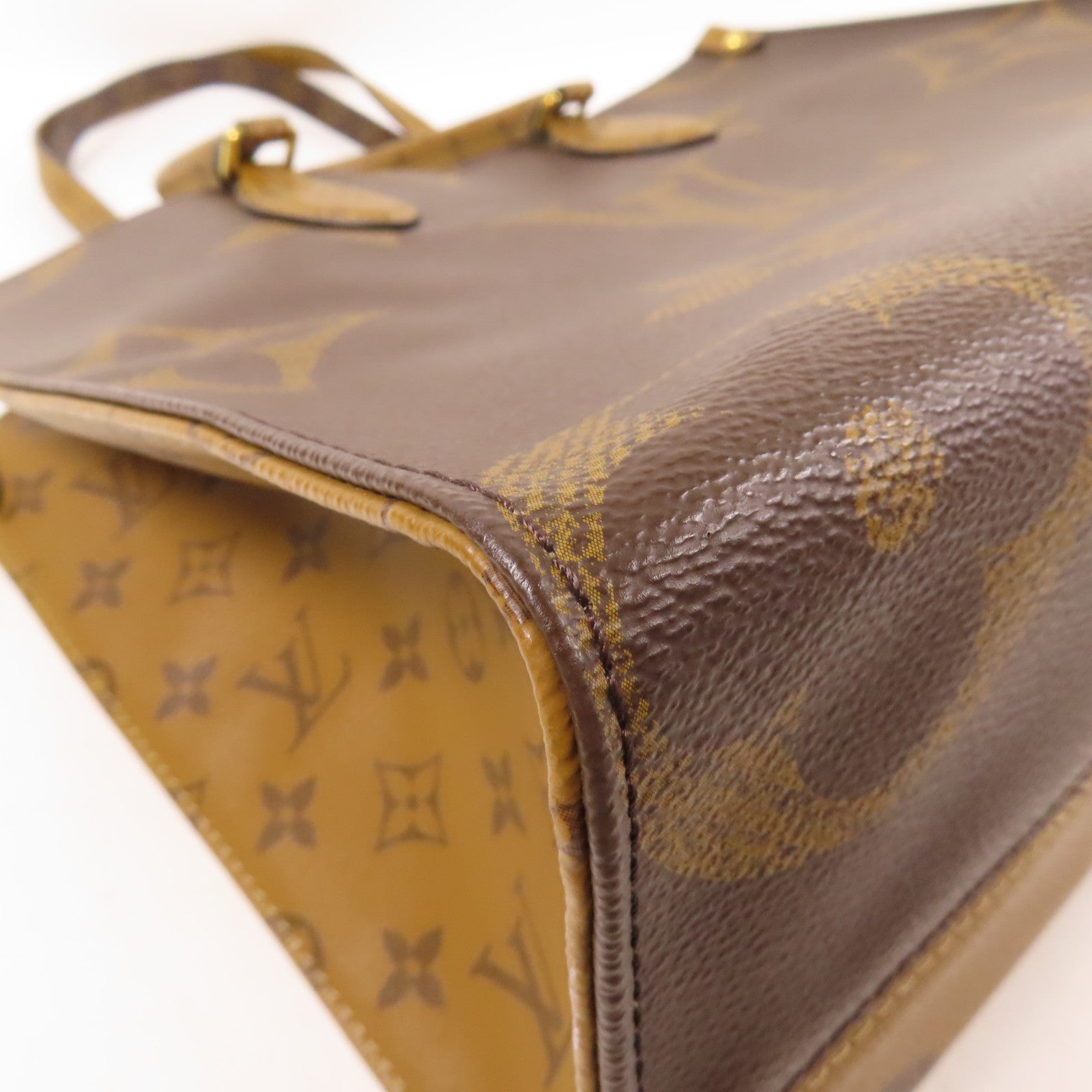 LOUIS VUITTON LV GHW On The Go MM 2 Way Bag M45321 Monogram Giant Brown