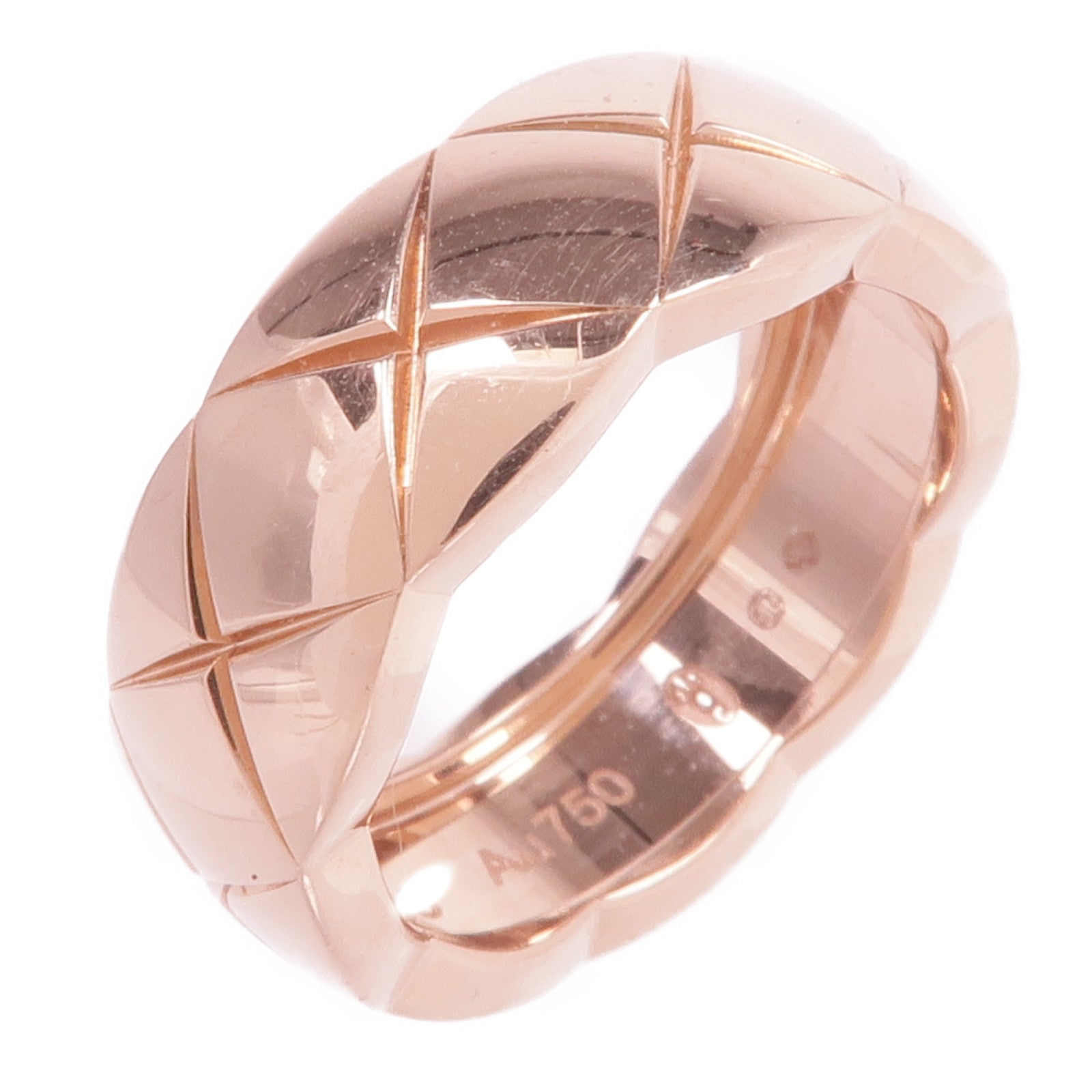 CHANEL 18K玫瑰金Coco Crush Ring戒指Chanel#48/US#4.5