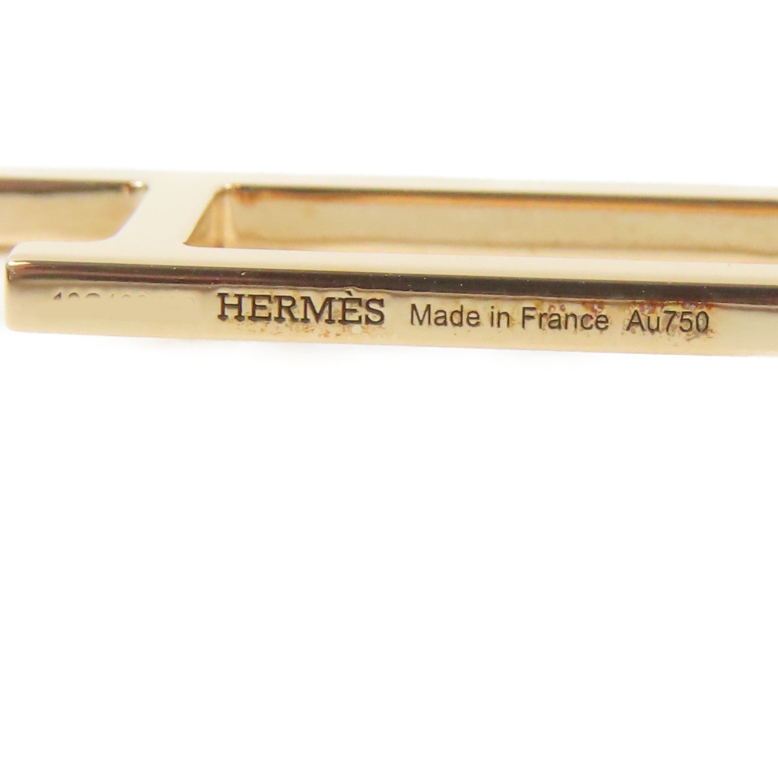 HERMES 18K玫瑰金1/2 Boucle D Oreiller Earring耳環