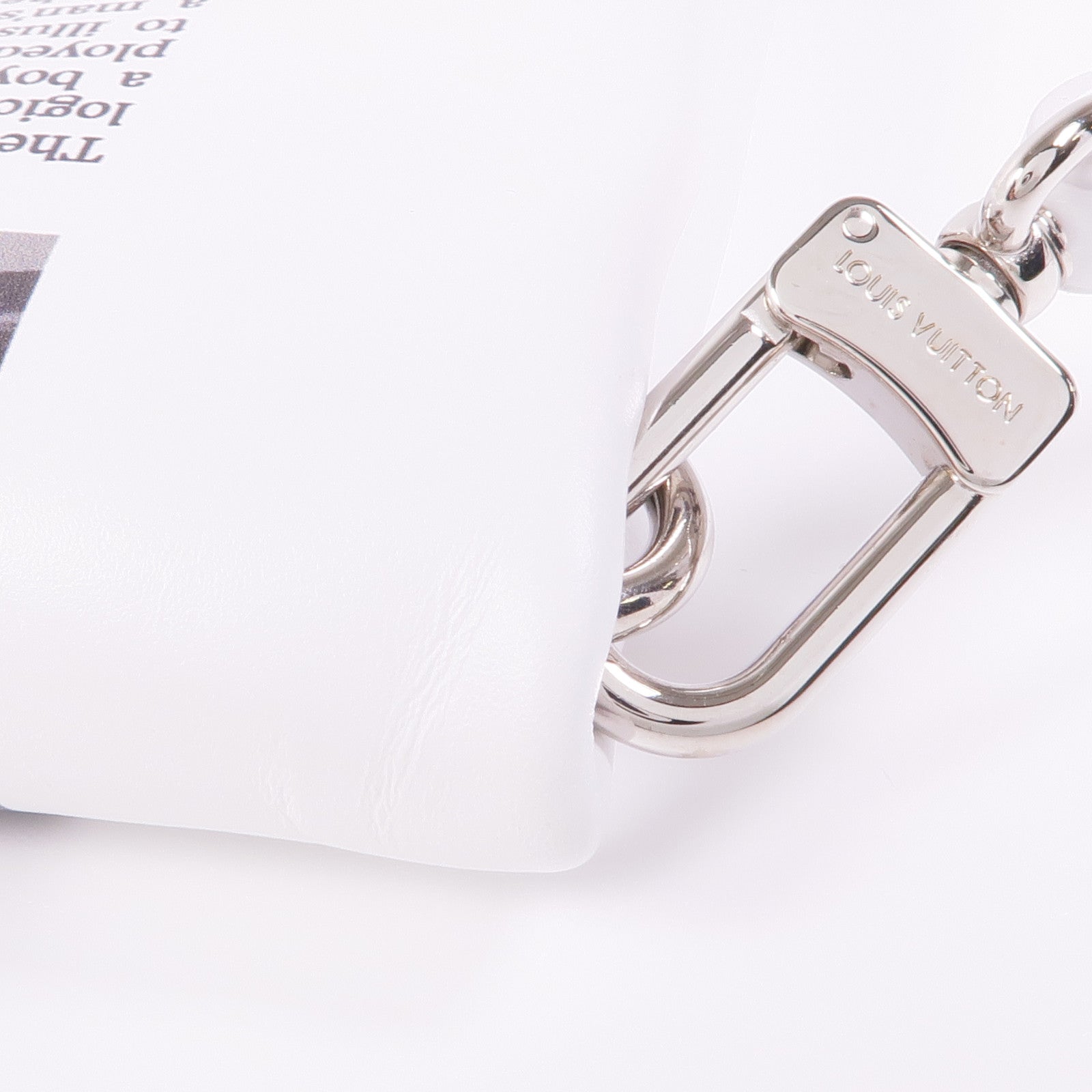LOUIS VUITTON 牛皮皮革Newspaper Bag銀扣手拿包