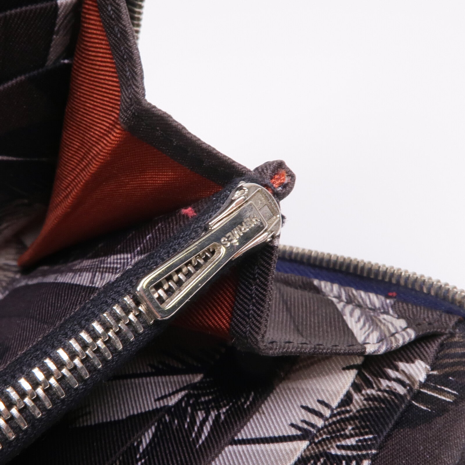 HERMES Epsom皮革Silk-In Azap Long銀扣長錢包Bleu Saphir