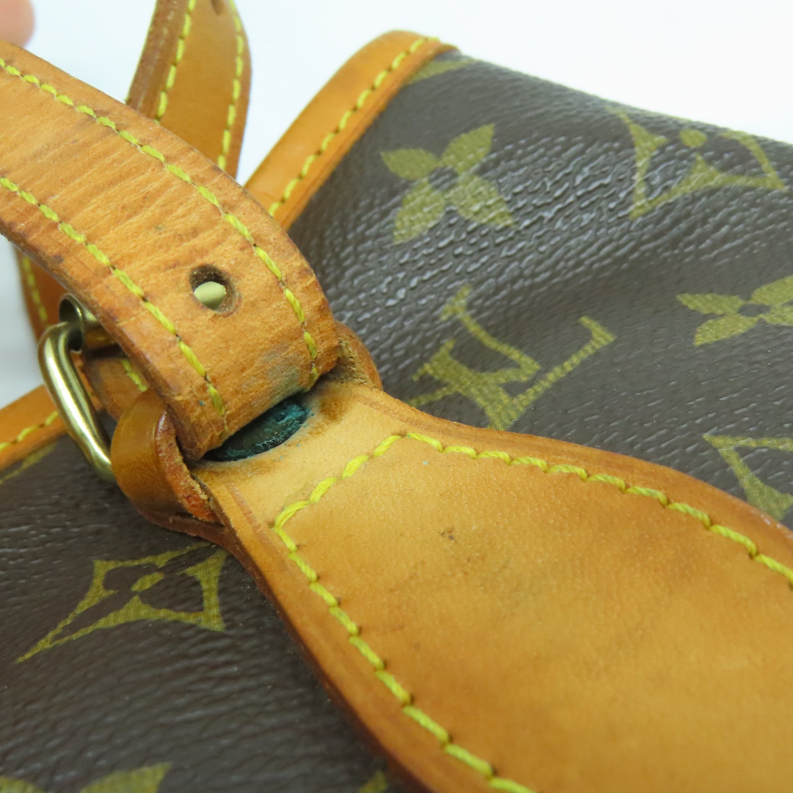 LOUIS VUITTON Monogram Bucket PM金扣肩背袋啡色
