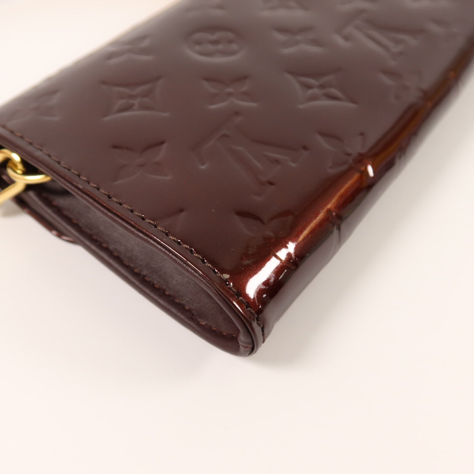 LOUIS VUITTON Monogram Vernis Sunset Boulvevard鏈帶肩背袋