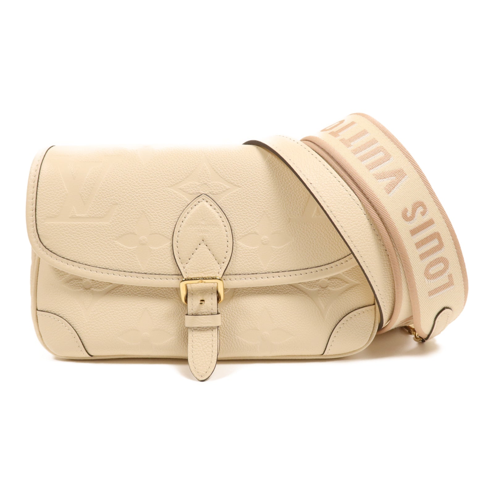LOUIS VUITTON Monogram Empreinte Diane金扣手挽肩背兩用袋