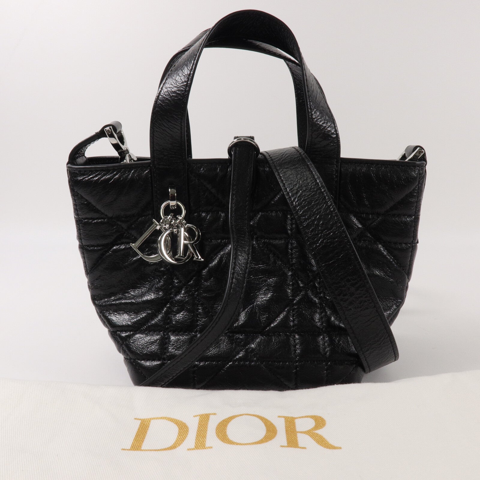 Dior 牛皮皮革Toujours Tote Bag Small手挽肩背兩用袋