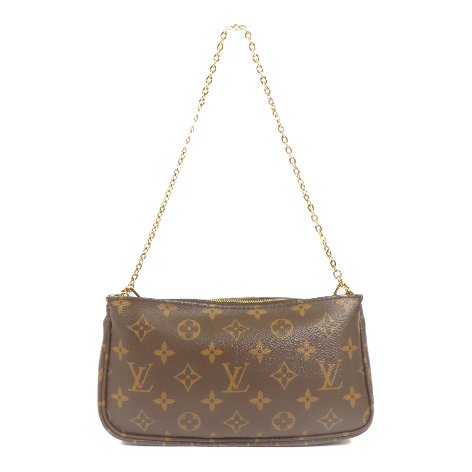 LOUIS VUITTON Monogram Multi Pochette金扣鏈帶肩背袋
