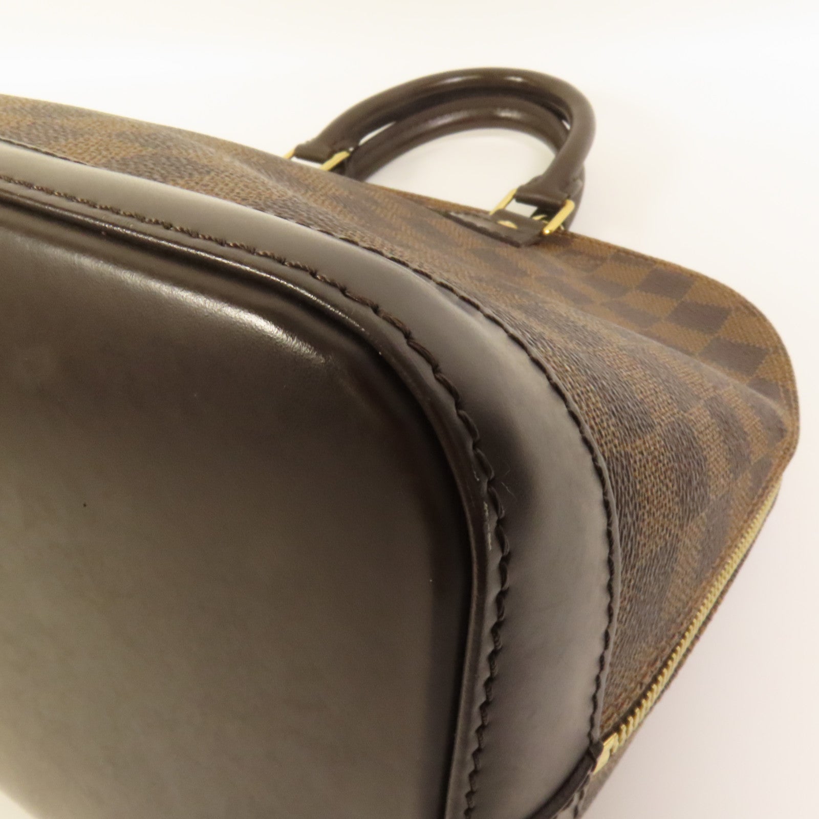 LOUIS VUITTON Damier Alma金扣手挽袋