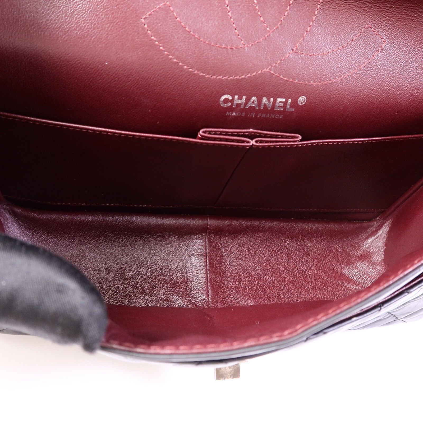 CHANEL 牛皮皮革2.55 Medium鏈帶肩背袋