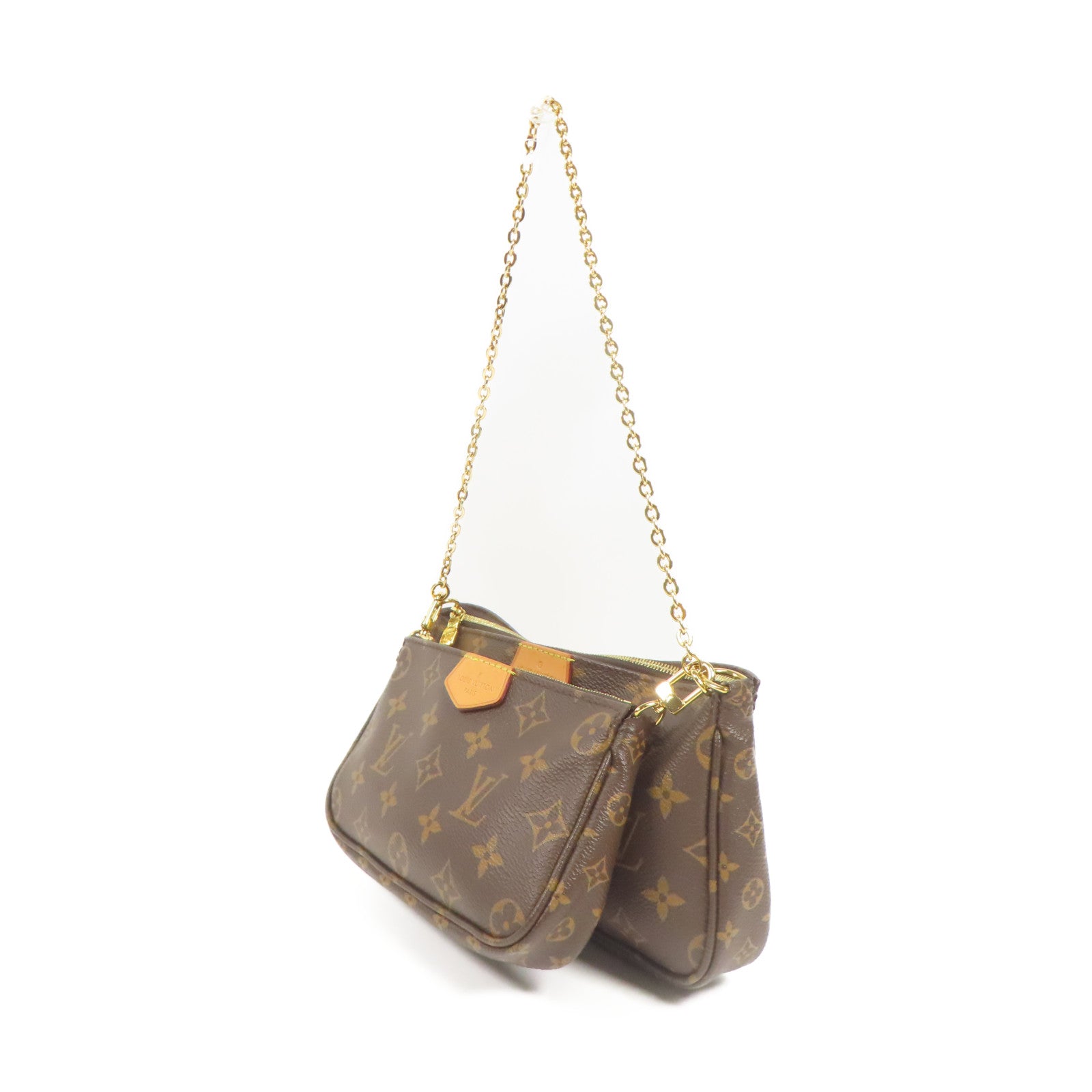 LOUIS VUITTON Monogram Multi Pochette金扣鏈帶肩背袋