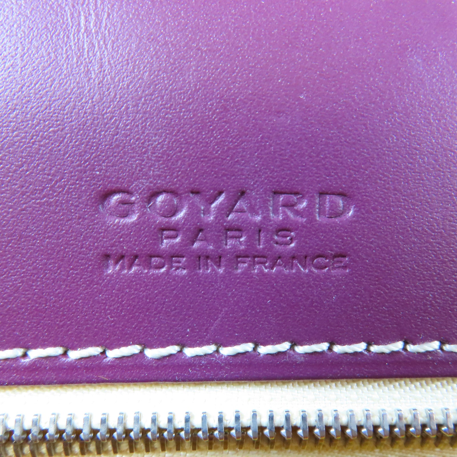 GOYARD 塗層帆布Belvedere銀扣肩背袋紫色