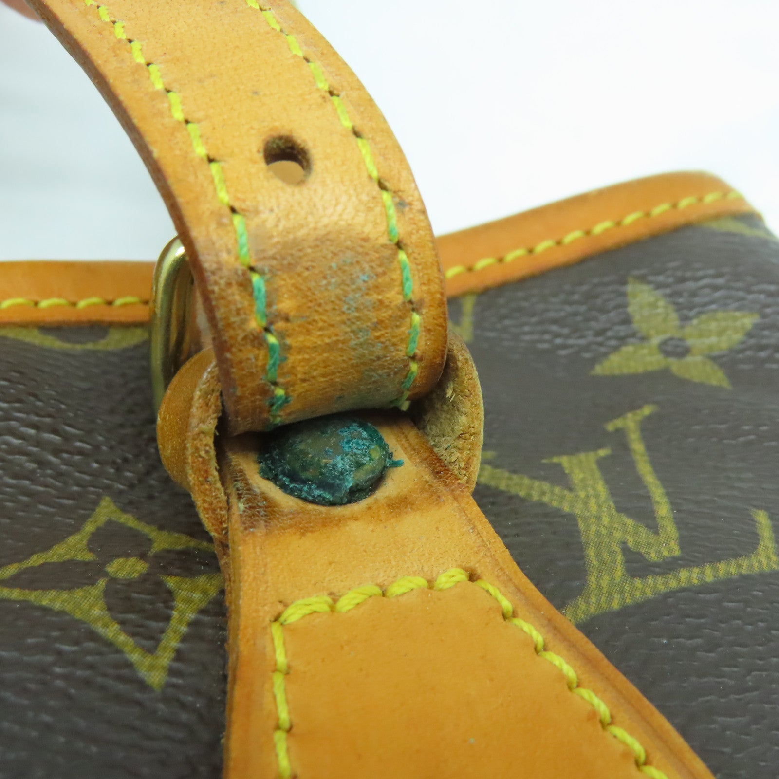LOUIS VUITTON Monogram Bucket PM金扣肩背袋啡色