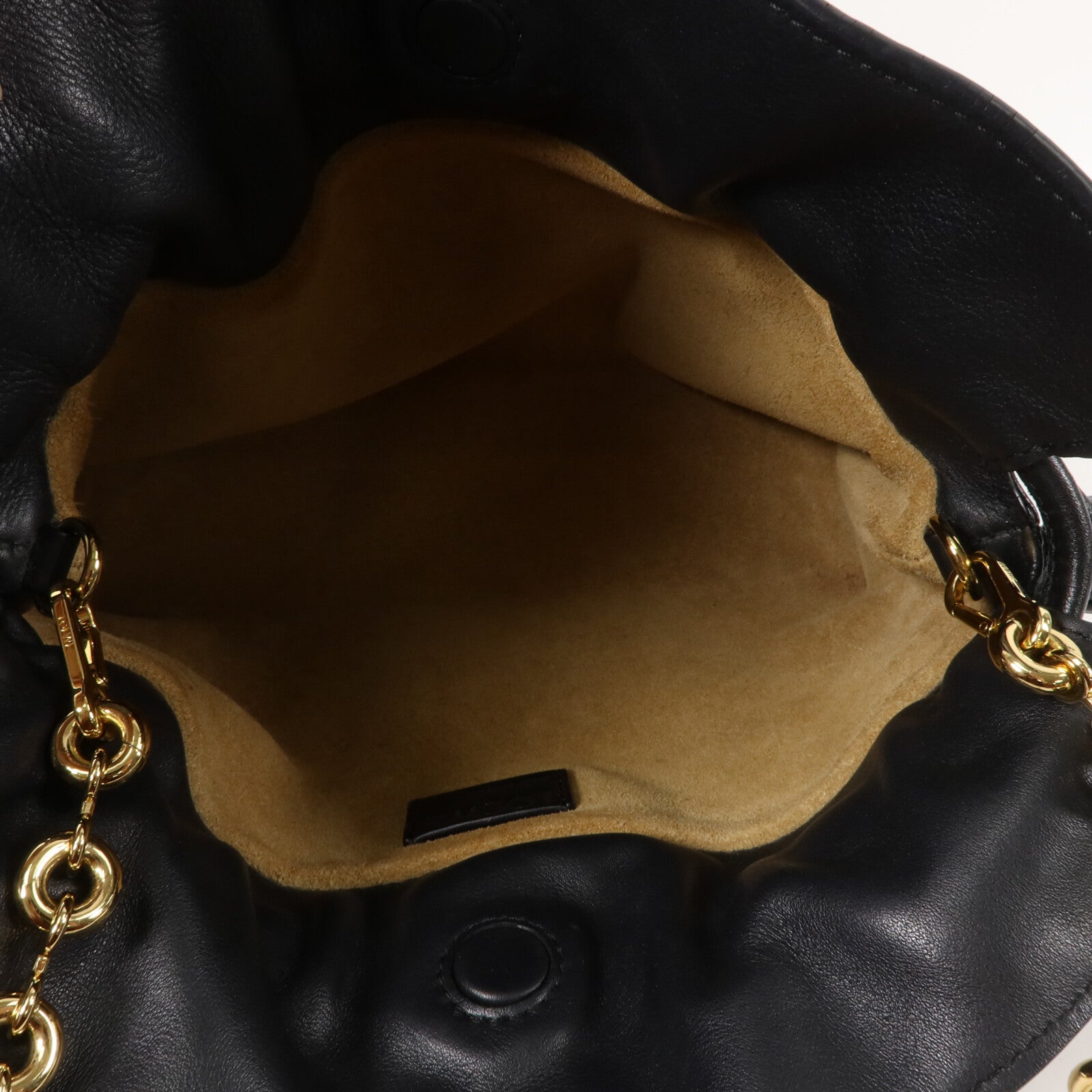 LOEWE 羊皮皮革Mini Flamenco Clutch With Chain鏈帶肩背袋