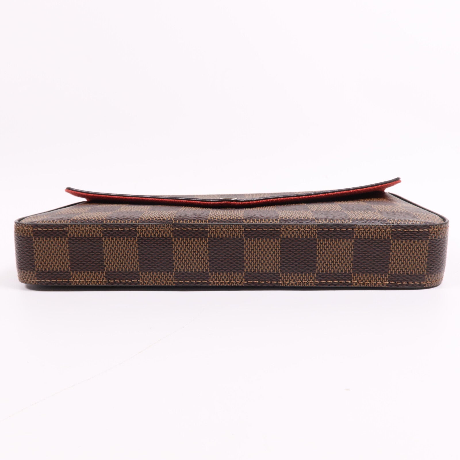 LOUIS VUITTON Damier Ebene Pochette Felicie金扣肩背袋