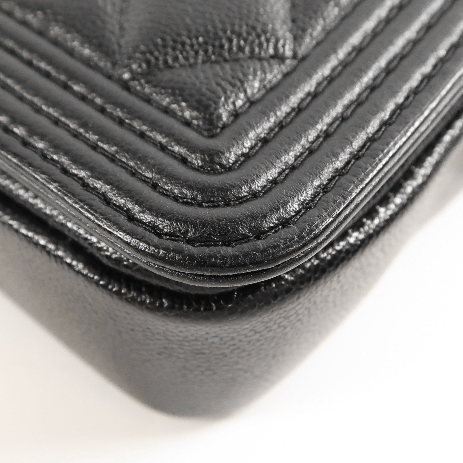 CHANEL 【激減優惠】牛皮皮革Shoulder Bag銀扣肩背袋