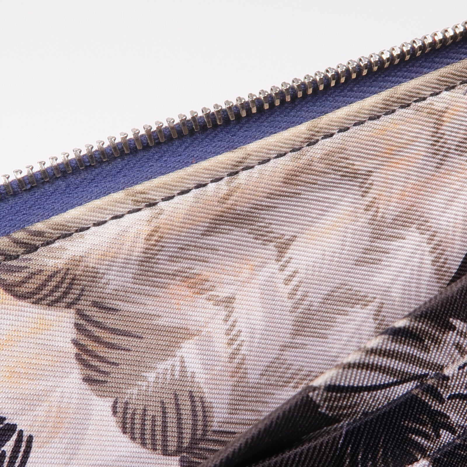 HERMES Epsom皮革Silk-In Azap Long銀扣長錢包Bleu Saphir