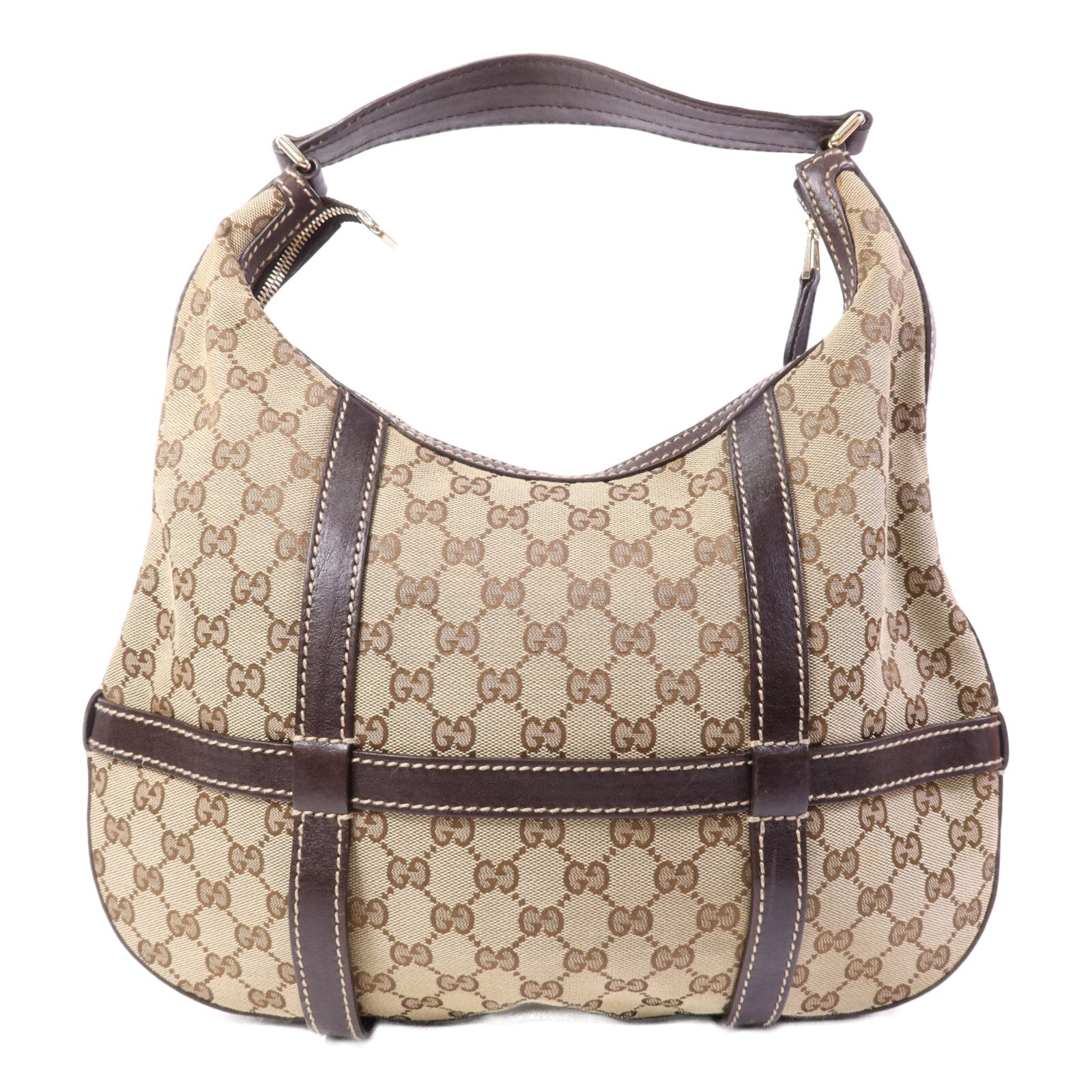 GUCCI 帆布Shoulder Bag金扣肩背袋