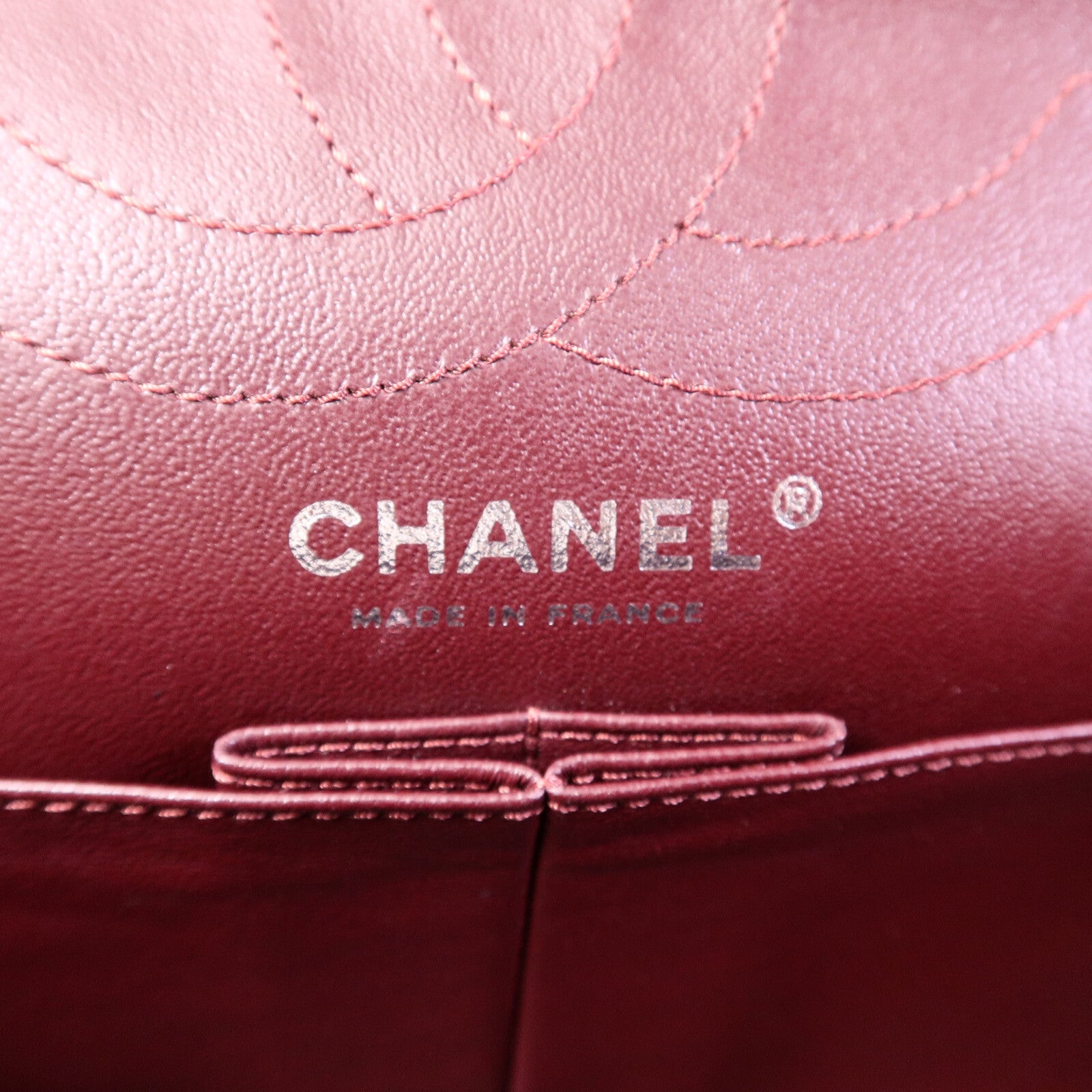 CHANEL 牛皮皮革2.55 Medium鏈帶肩背袋