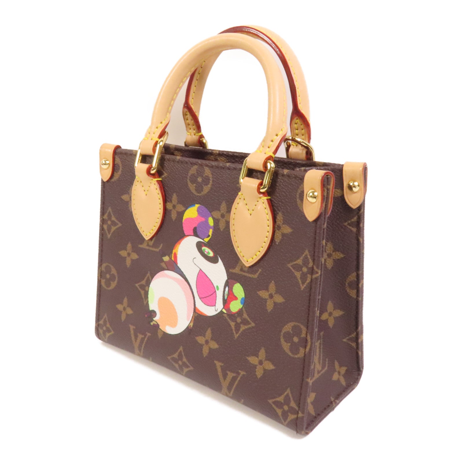 LOUIS VUITTON Monogram LV x TM On The Go BB金扣手挽肩背兩用袋