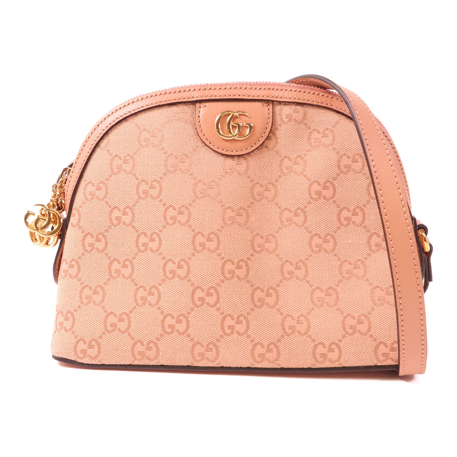 GUCCI 帆布Ophidia GG金扣肩背袋