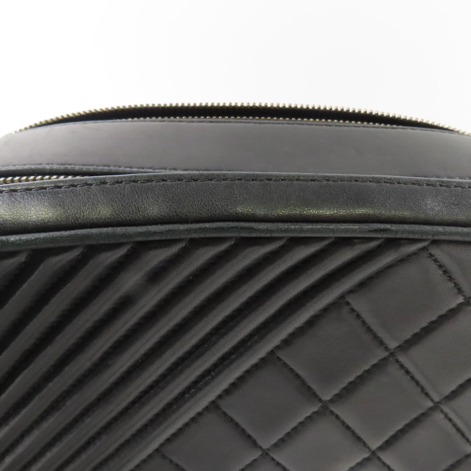 CHANEL 牛皮皮革Chain Shoulder Bag銀扣鏈帶肩背袋
