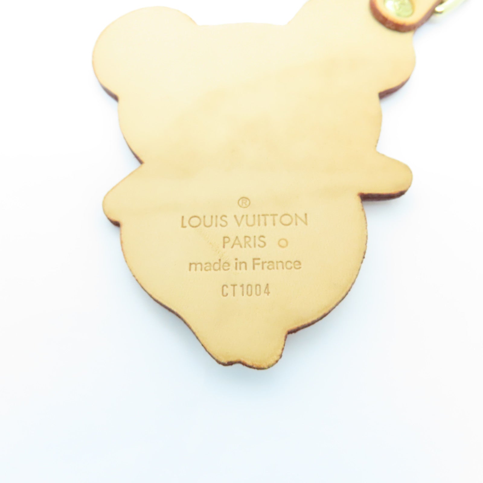 LOUIS VUITTON 【激減優惠】皮革Key Ring金扣鎖匙扣棕色