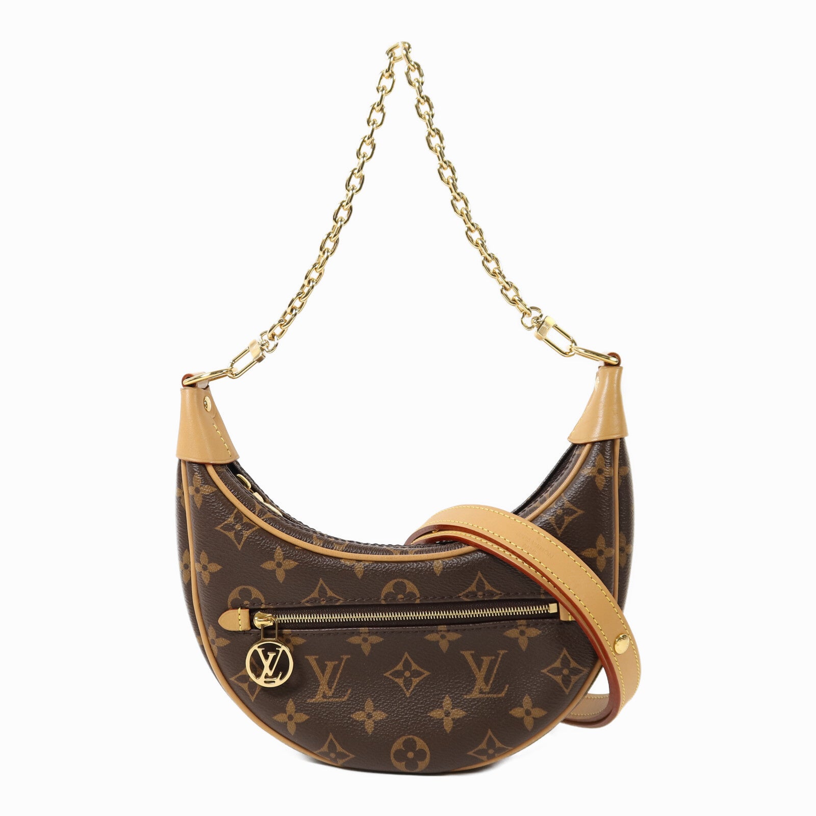 LOUIS VUITTON 【激減優惠】Monogram Loop金扣肩背袋棕色