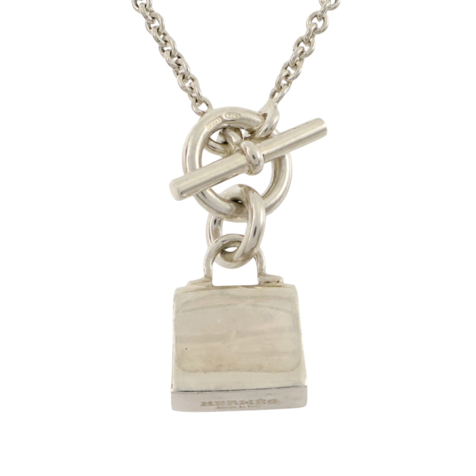 HERMES 925純銀Amulettes Birkin Pendant Necklace項鏈