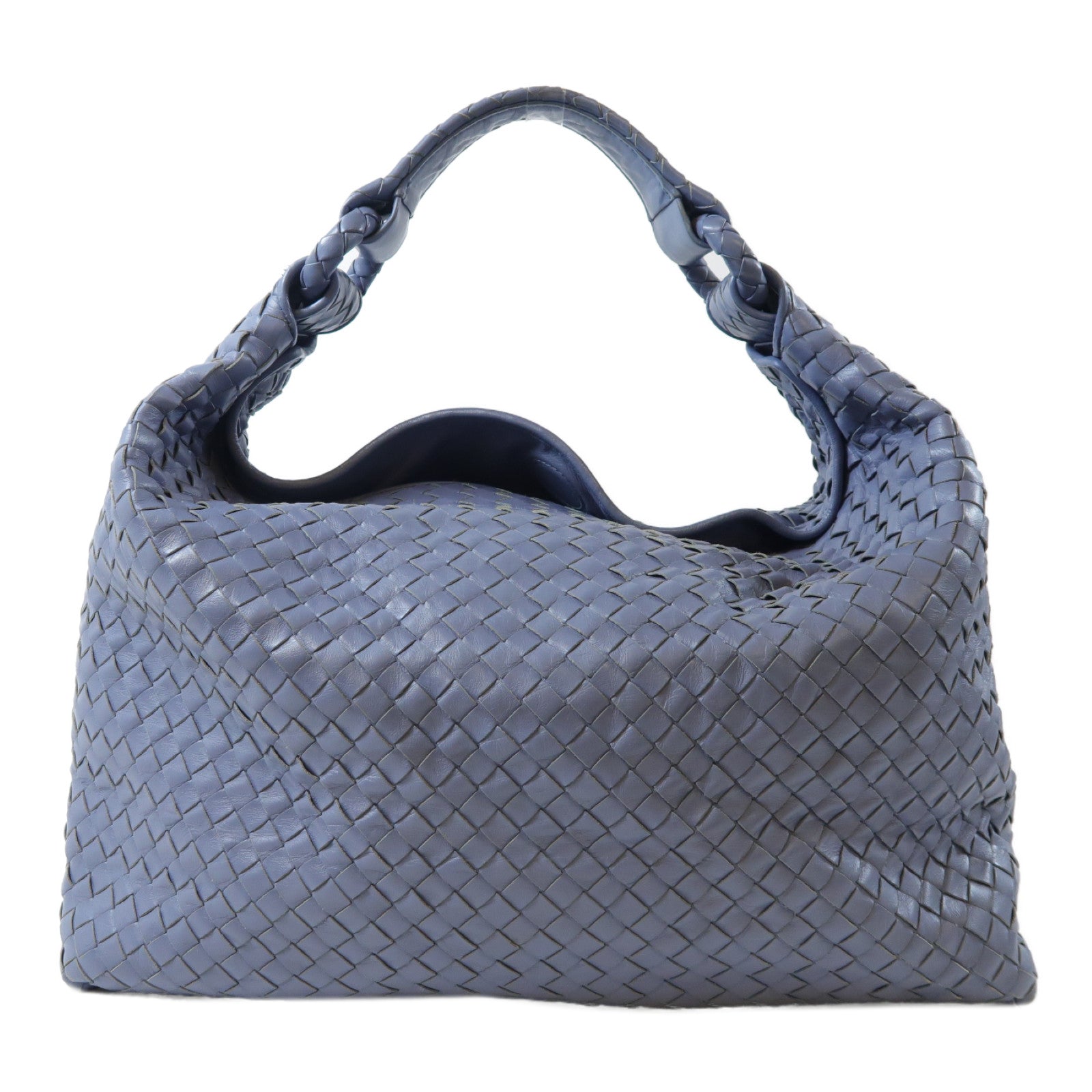 BOTTEGA VENETA 織紋皮革Tote Bag手挽袋藍色