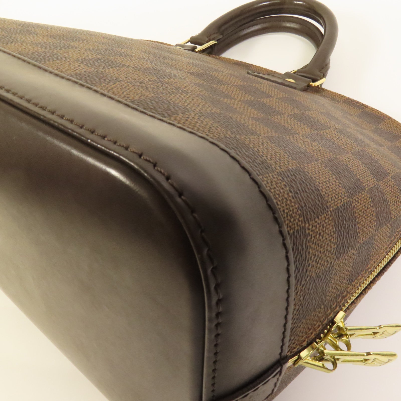 LOUIS VUITTON Damier Alma金扣手挽袋