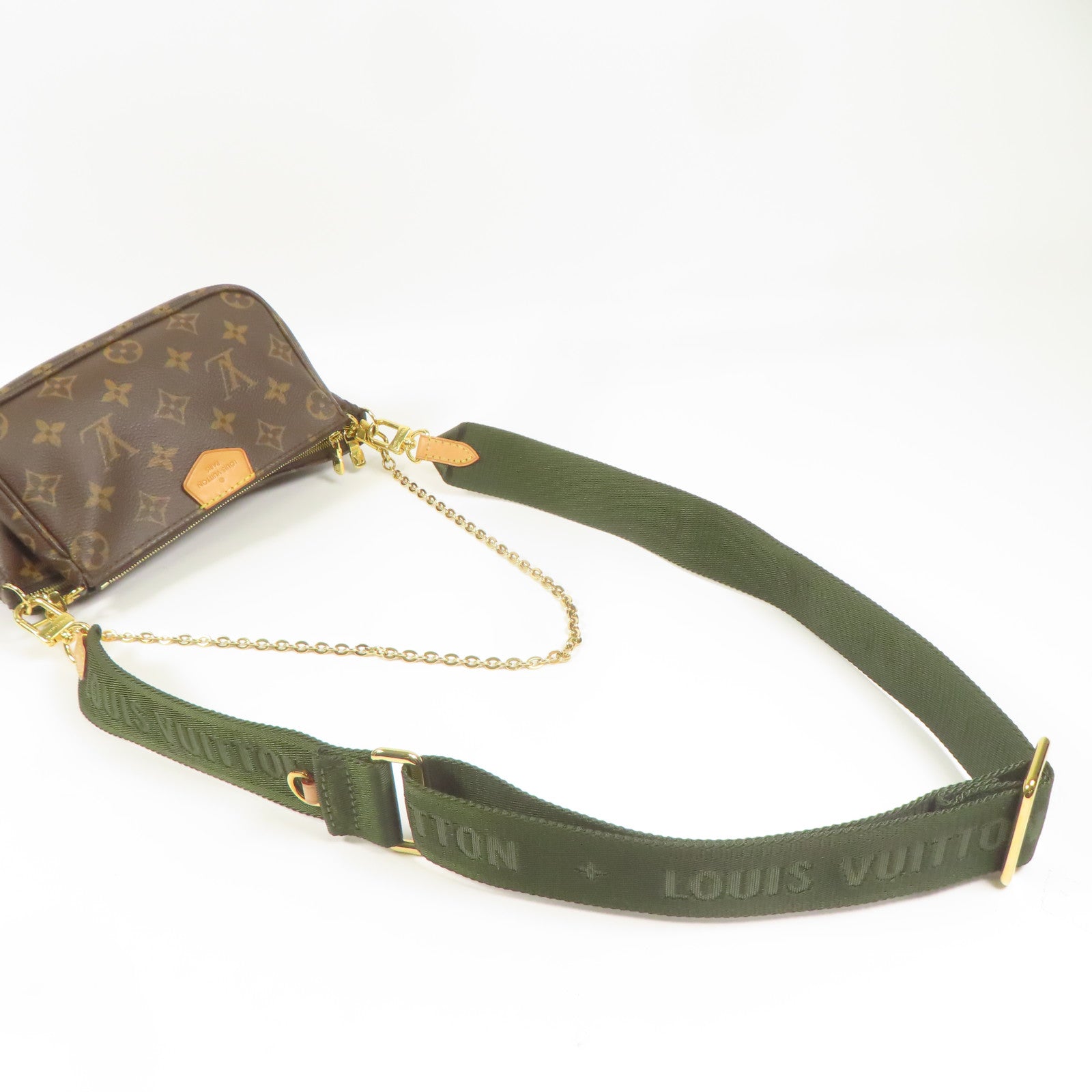 LOUIS VUITTON Monogram Multi Pochette金扣鏈帶肩背袋
