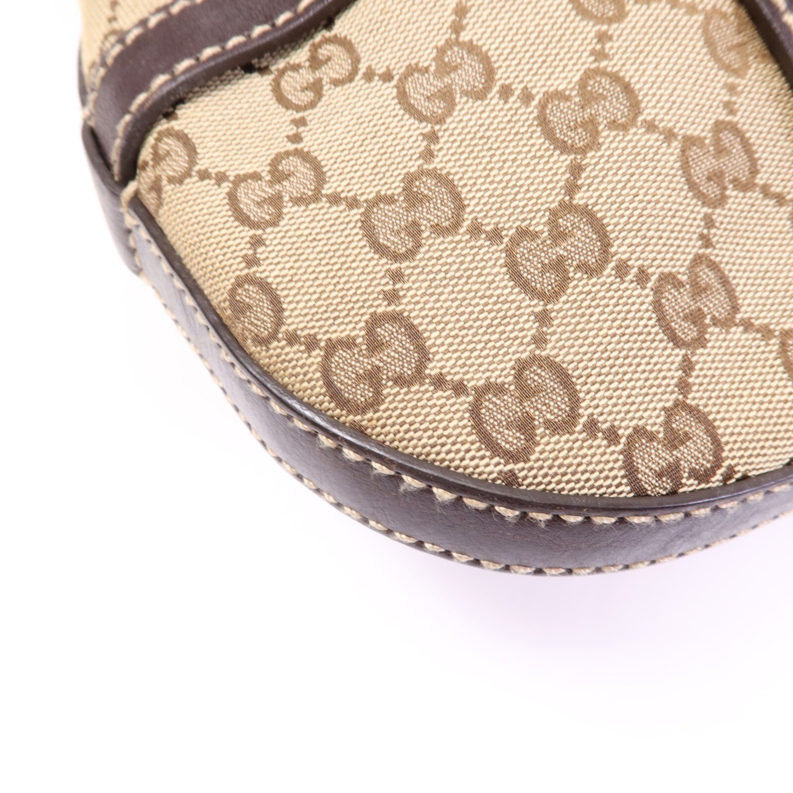 GUCCI 帆布Shoulder Bag金扣肩背袋