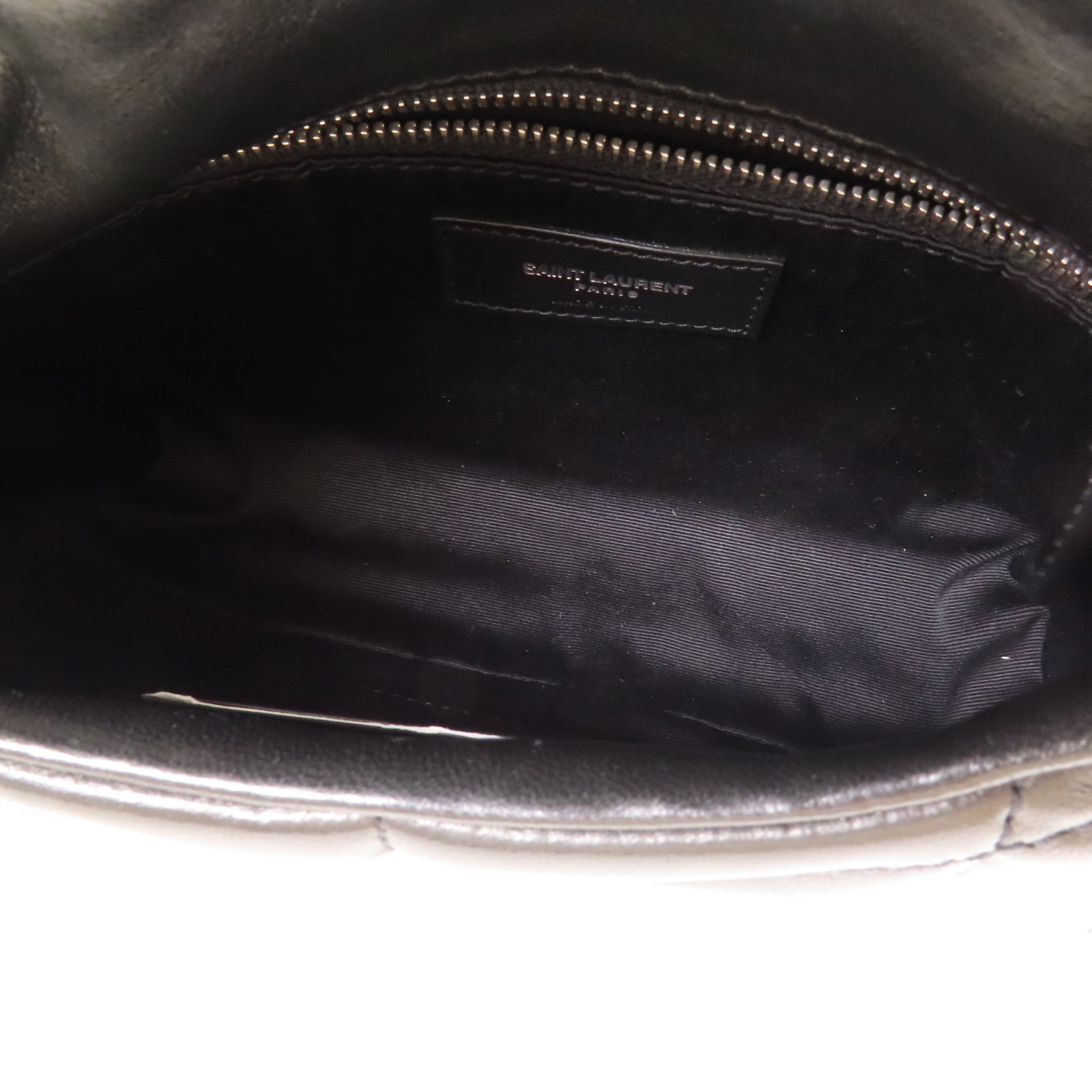 SAINT LAURENT 羊皮皮革Chain Shoulder銀扣鏈帶肩背袋