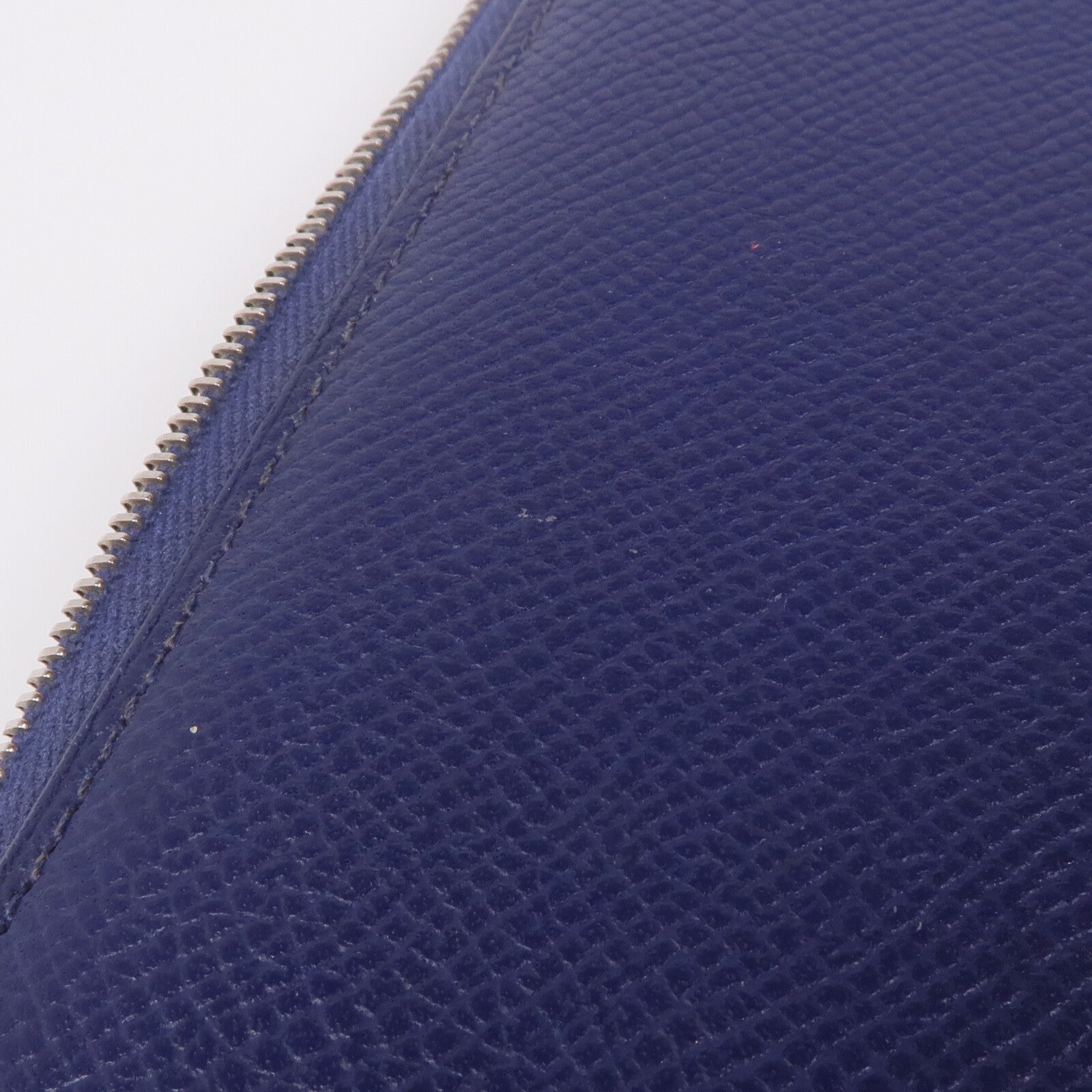 HERMES Epsom皮革Silk-In Azap Long銀扣長錢包Bleu Saphir