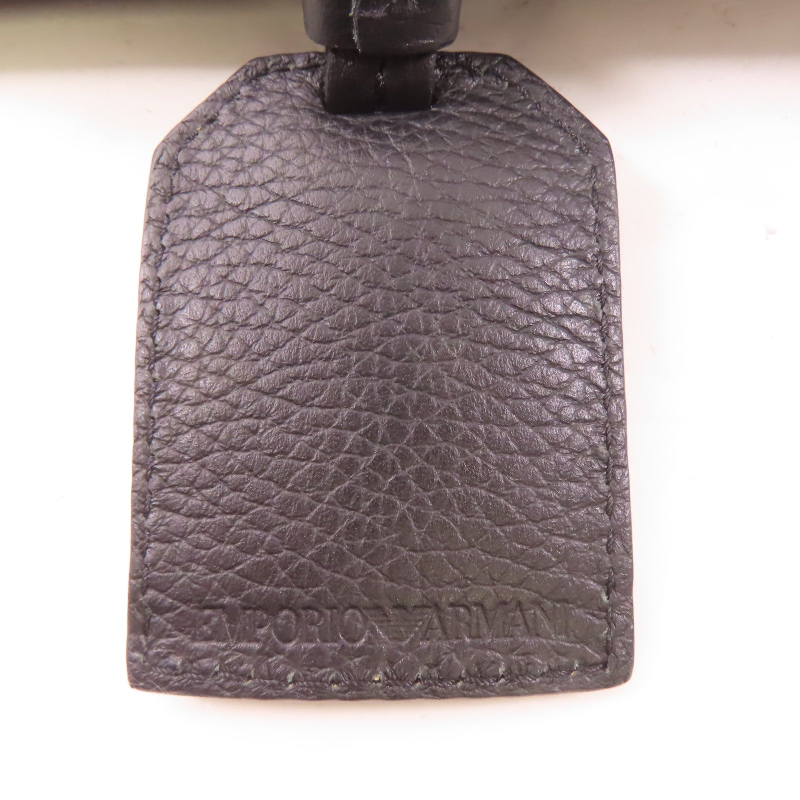 SELECTION 牛皮皮革Emporio Armani Shoulder Bag金扣肩背袋黑色