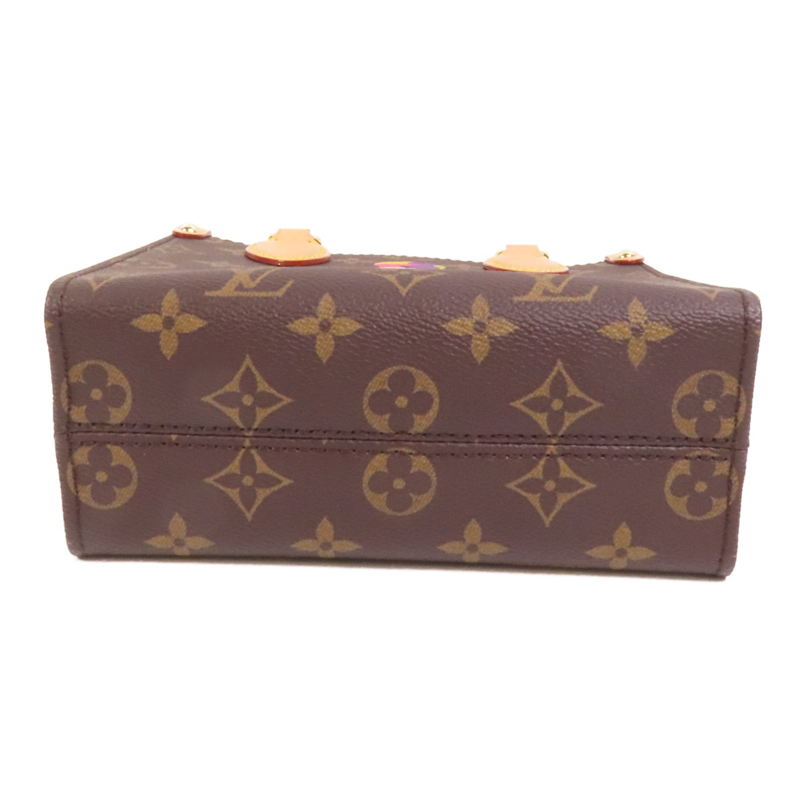 LOUIS VUITTON Monogram LV x TM On The Go BB金扣手挽肩背兩用袋