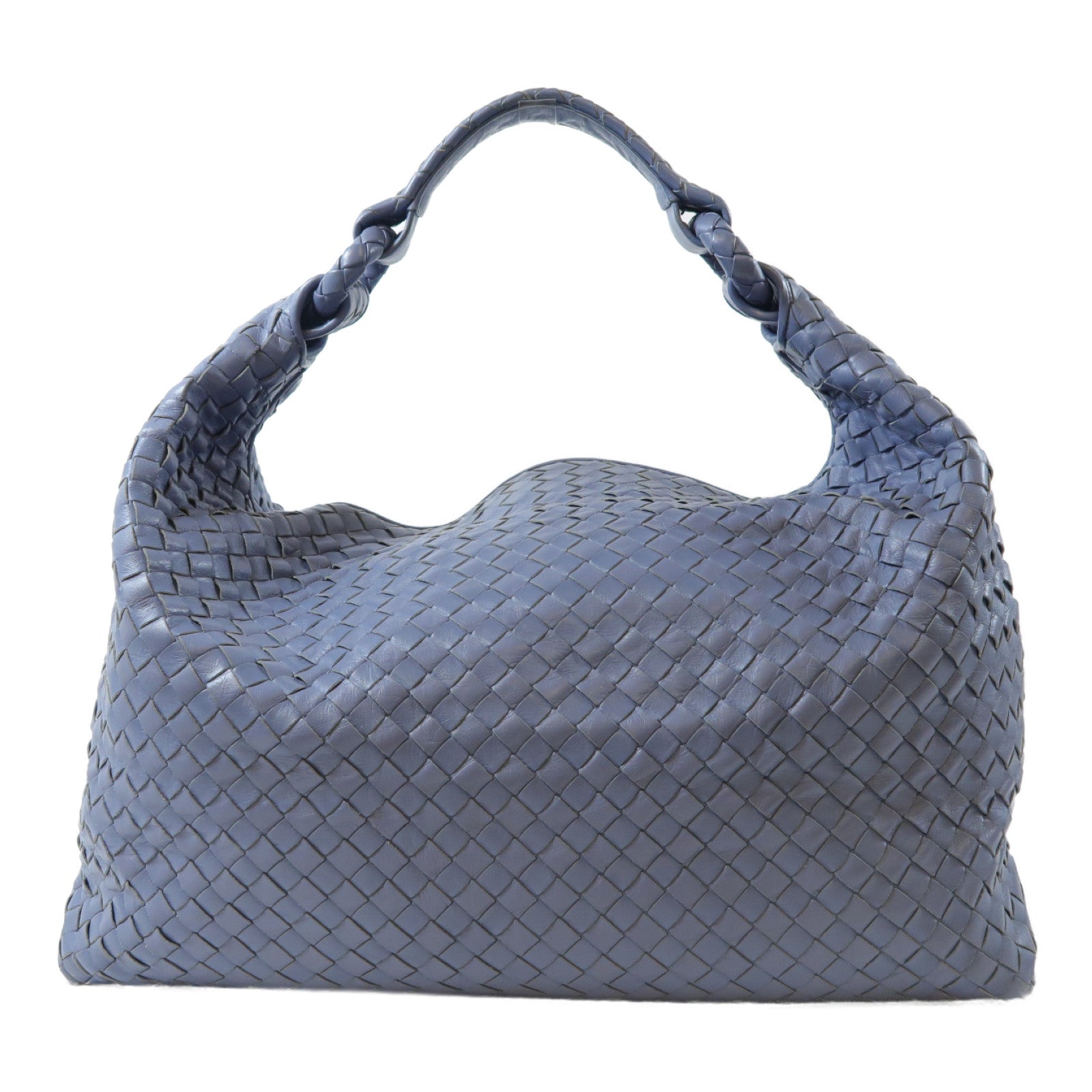 BOTTEGA VENETA 織紋皮革Tote Bag手挽袋藍色