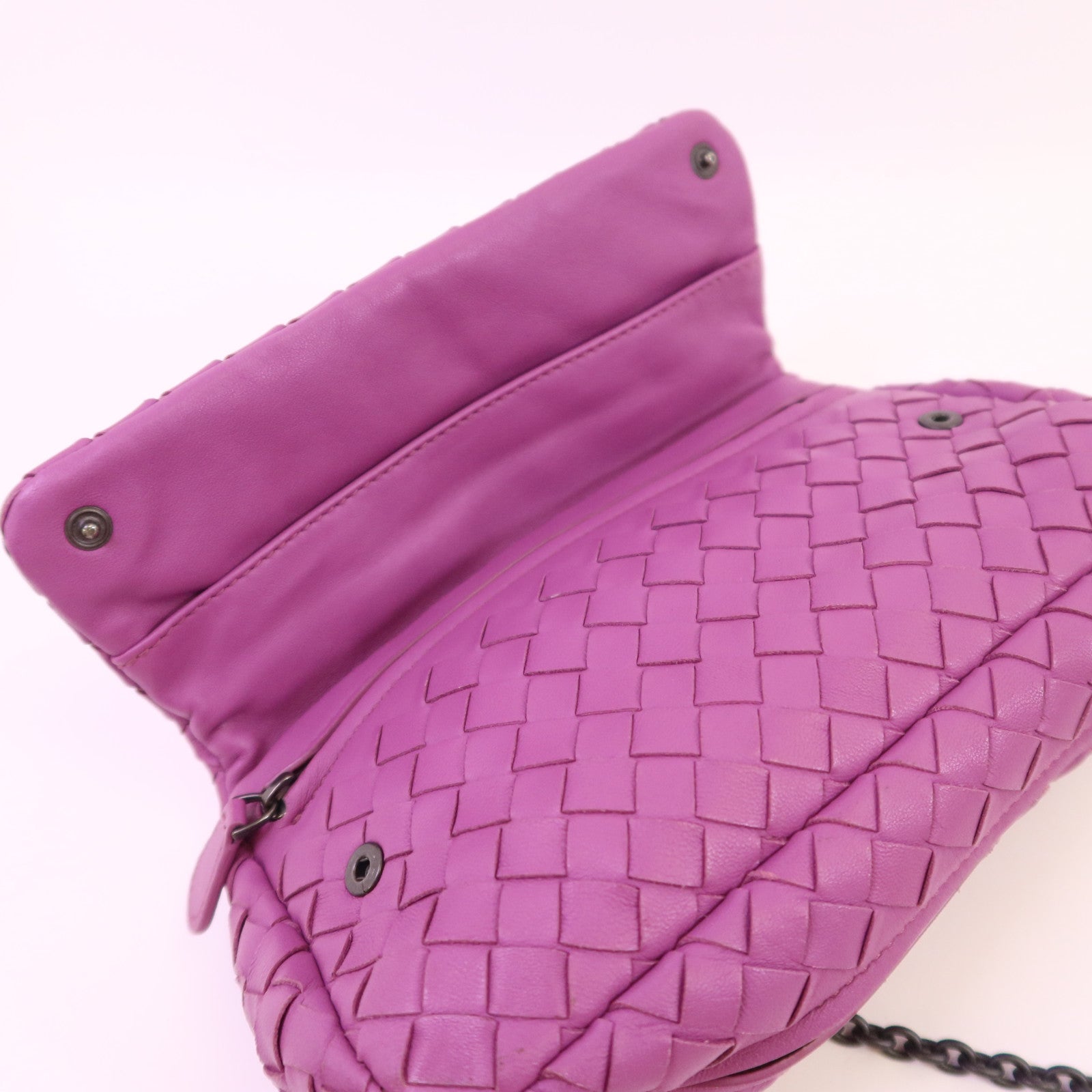 BOTTEGA VENETA 織紋皮革Chain Shoulder Bag鏈帶肩背袋