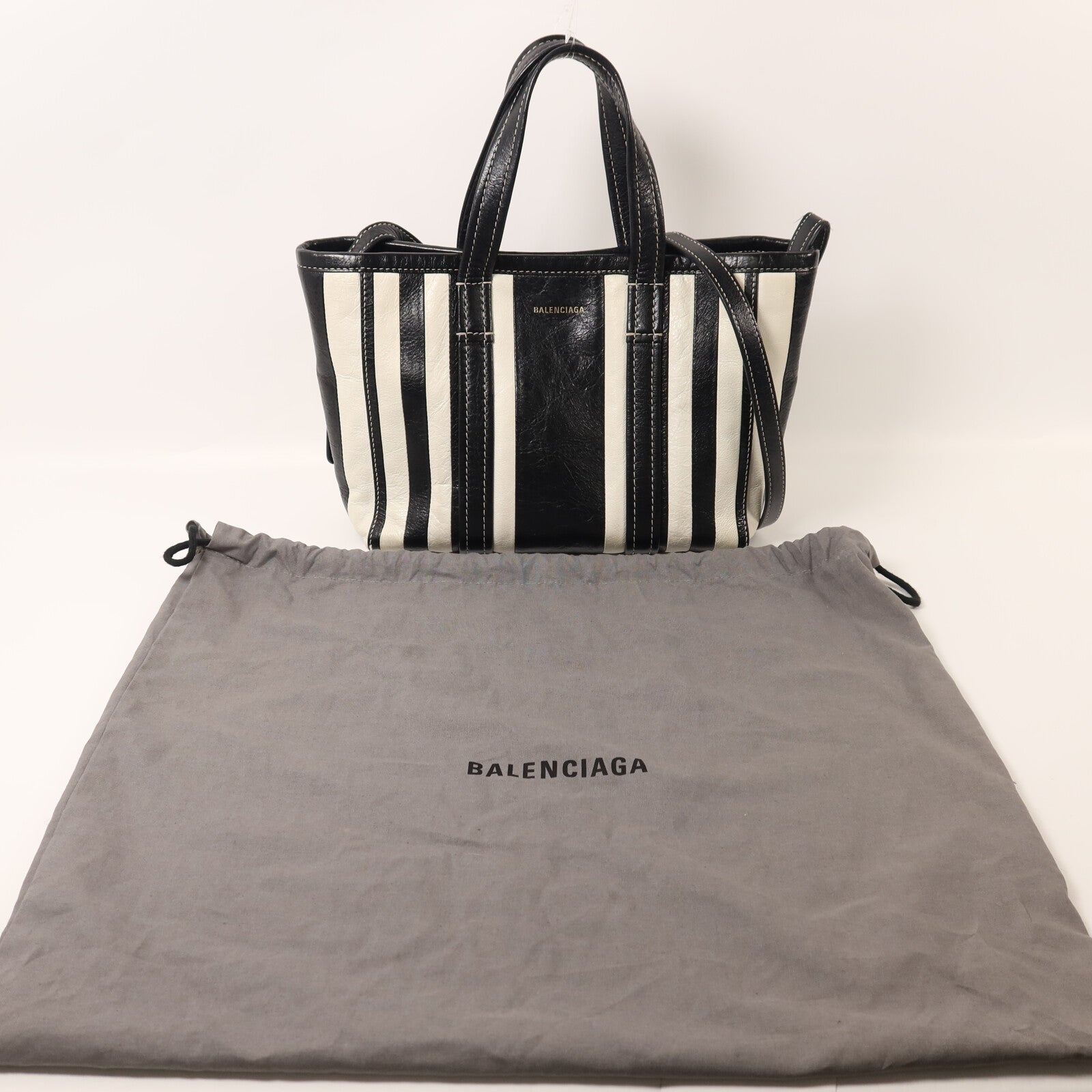 BALENCIAGA 羊皮皮革Barbes Small Shopper手挽肩背兩用袋