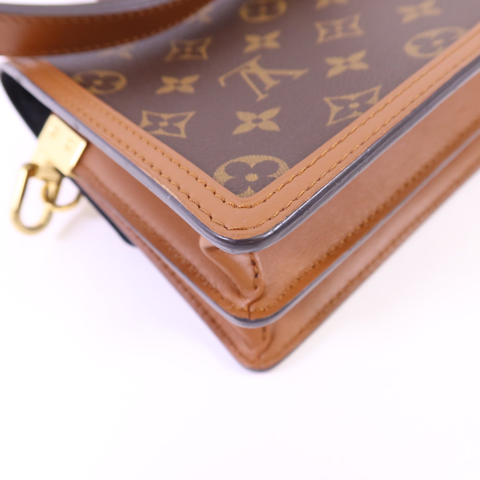 LOUIS VUITTON 【激減優惠】Monogram Reverse Mini Dauphine金扣肩背袋