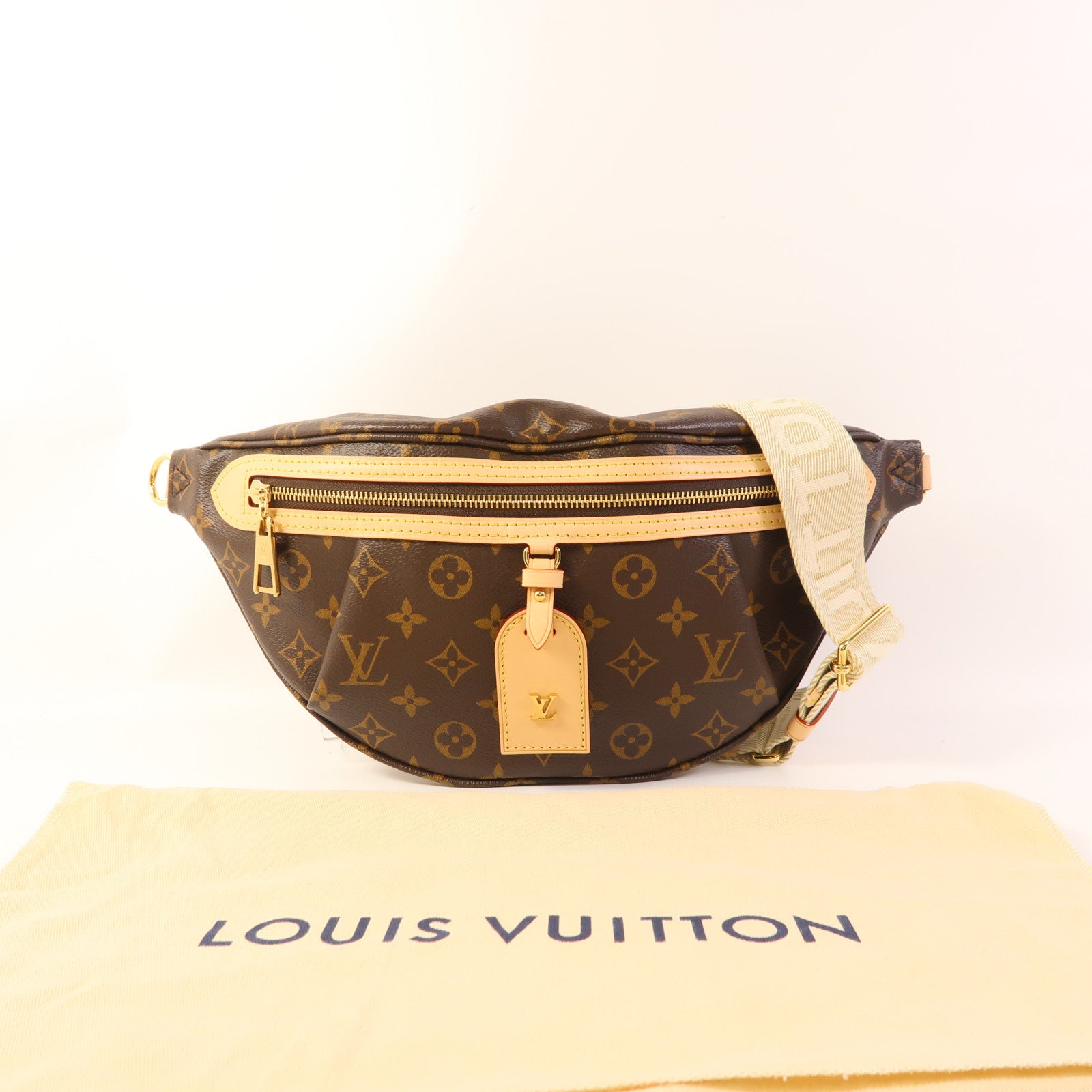 LOUIS VUITTON LV GHW High Rise Waist Bag M46784 Monogram Brown