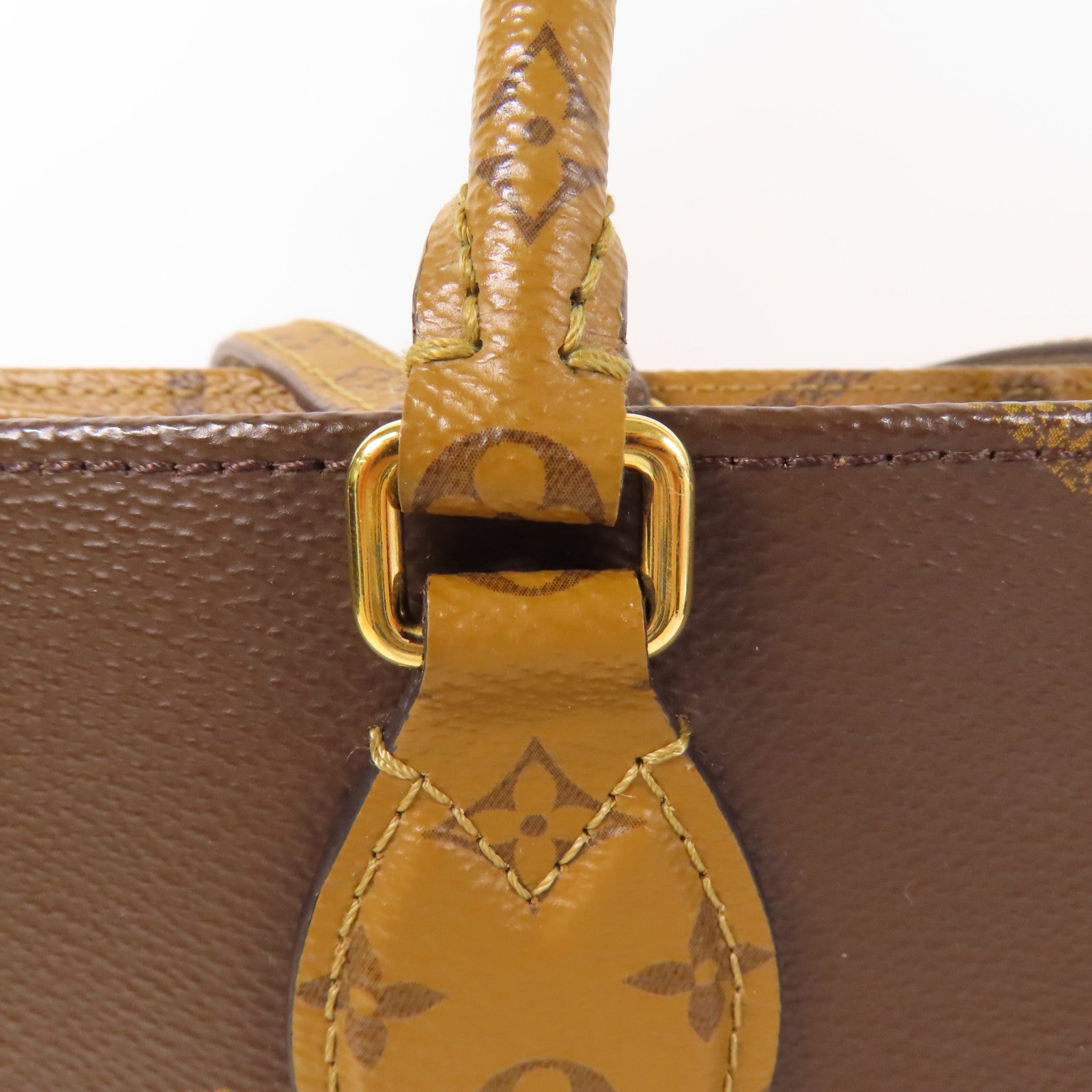 LOUIS VUITTON LV GHW On The Go MM 2 Way Bag M45321 Monogram Giant Brown