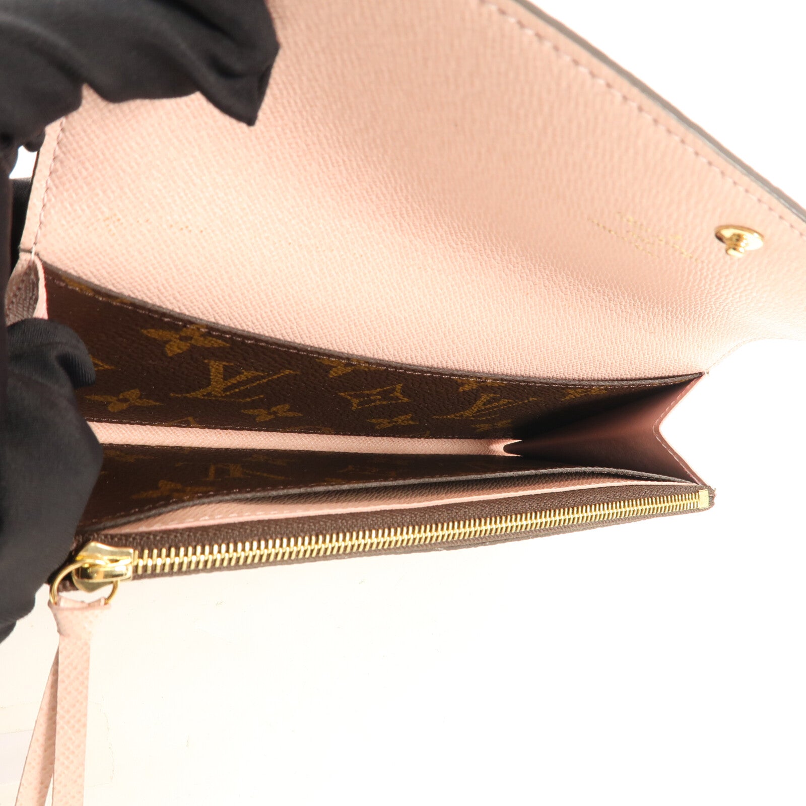 LOUIS VUITTON Monogram Emilie Wallet金扣長錢包