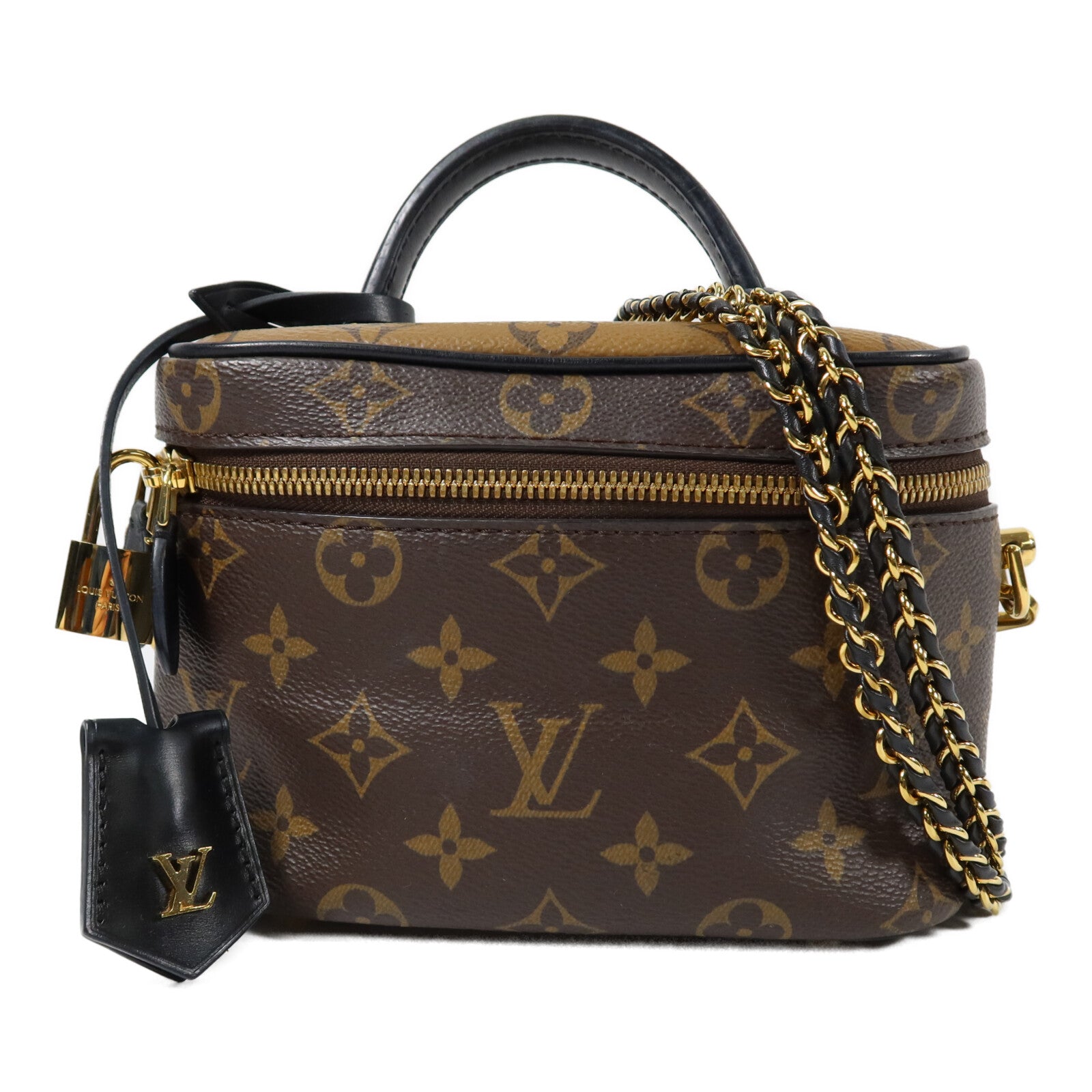 LOUIS VUITTON Monogram Reverse Vanity PM手挽肩背兩用袋