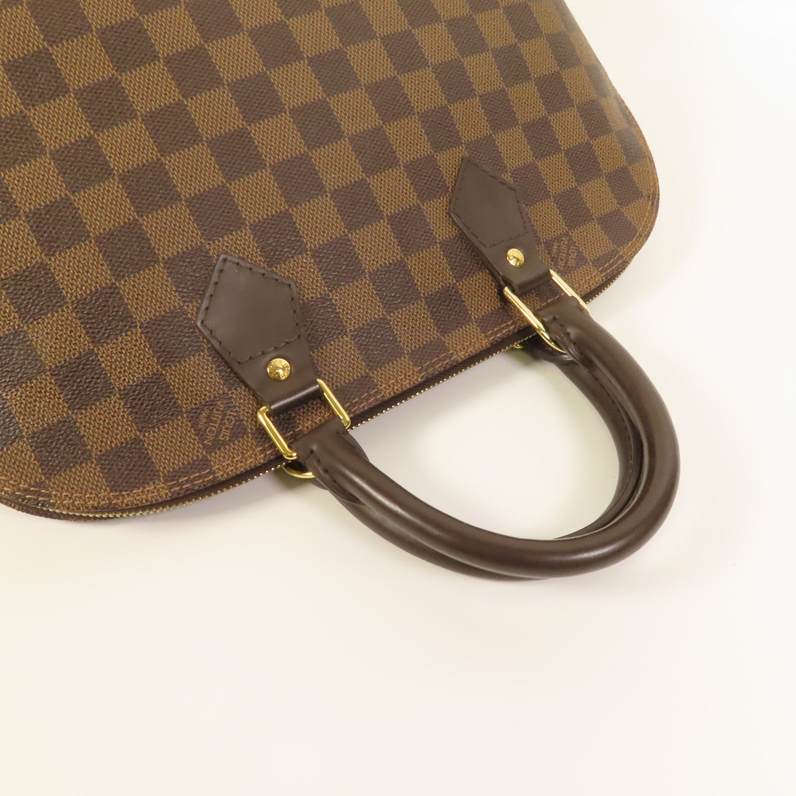 LOUIS VUITTON Damier Alma金扣手挽袋