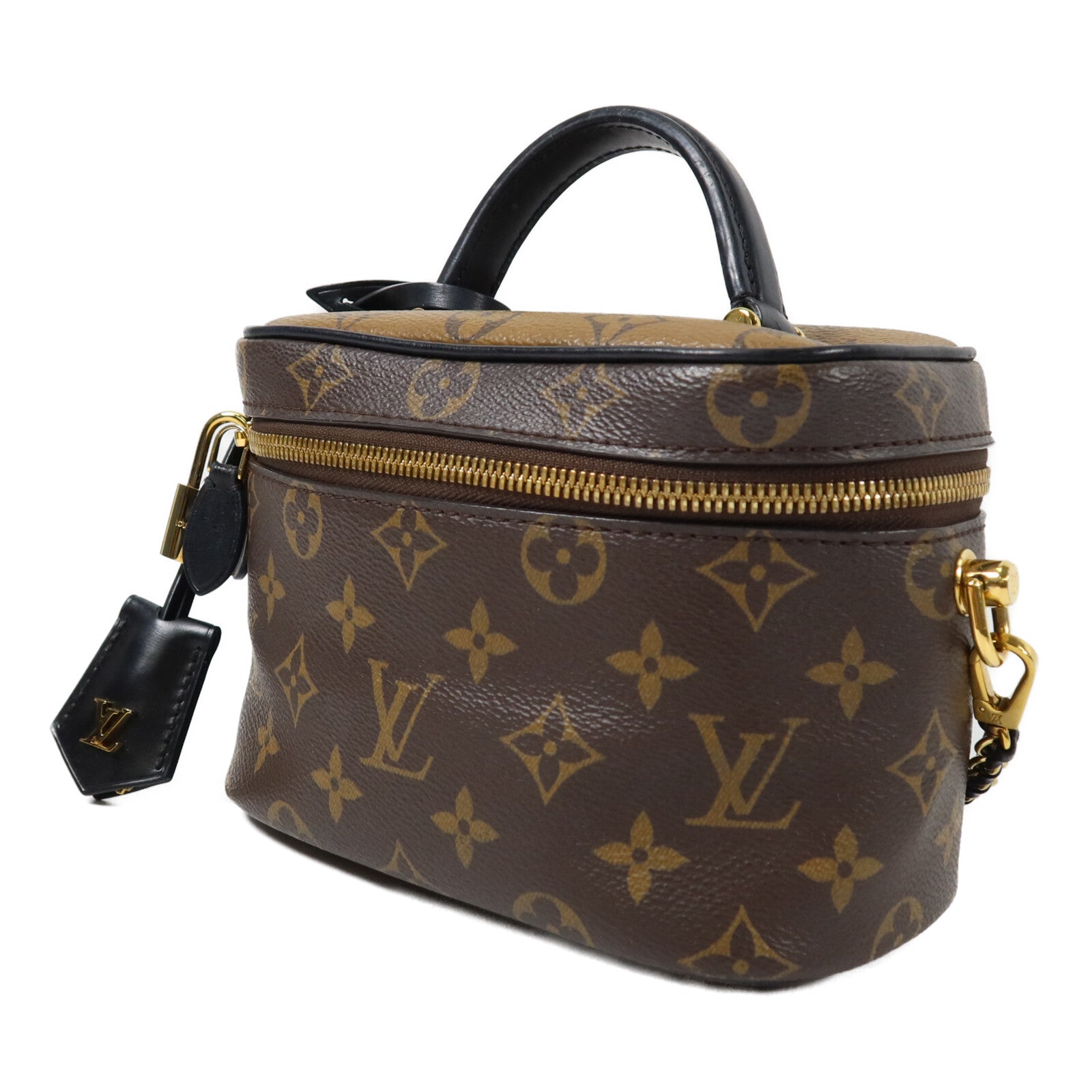 LOUIS VUITTON Monogram Reverse Vanity PM手挽肩背兩用袋
