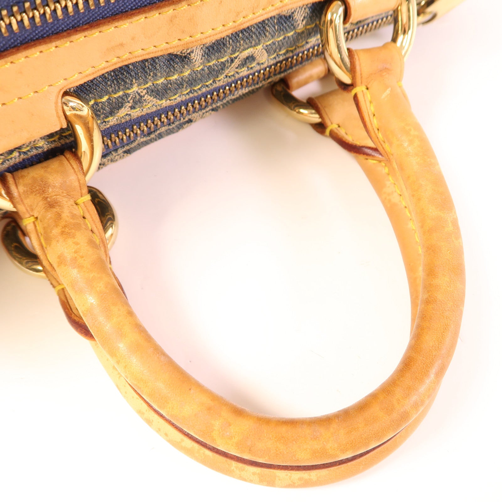 LOUIS VUITTON Monogram Denim Neo Speedy金扣手挽袋